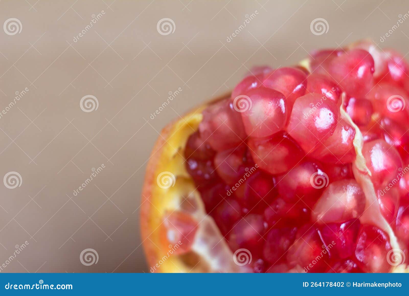Extreme Close Up Of Juicy Pomegranate Fruit Seeds Stock Photo Image