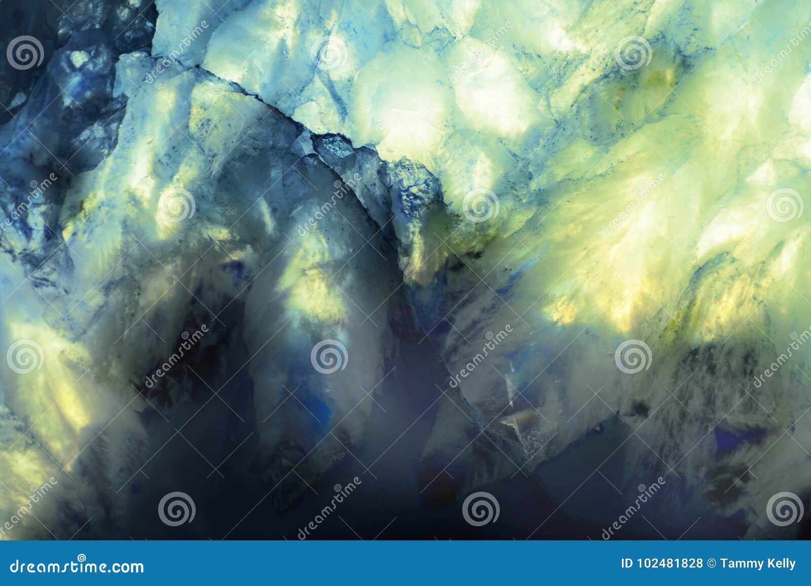 extreme macro photo of blue and green agate rocks.