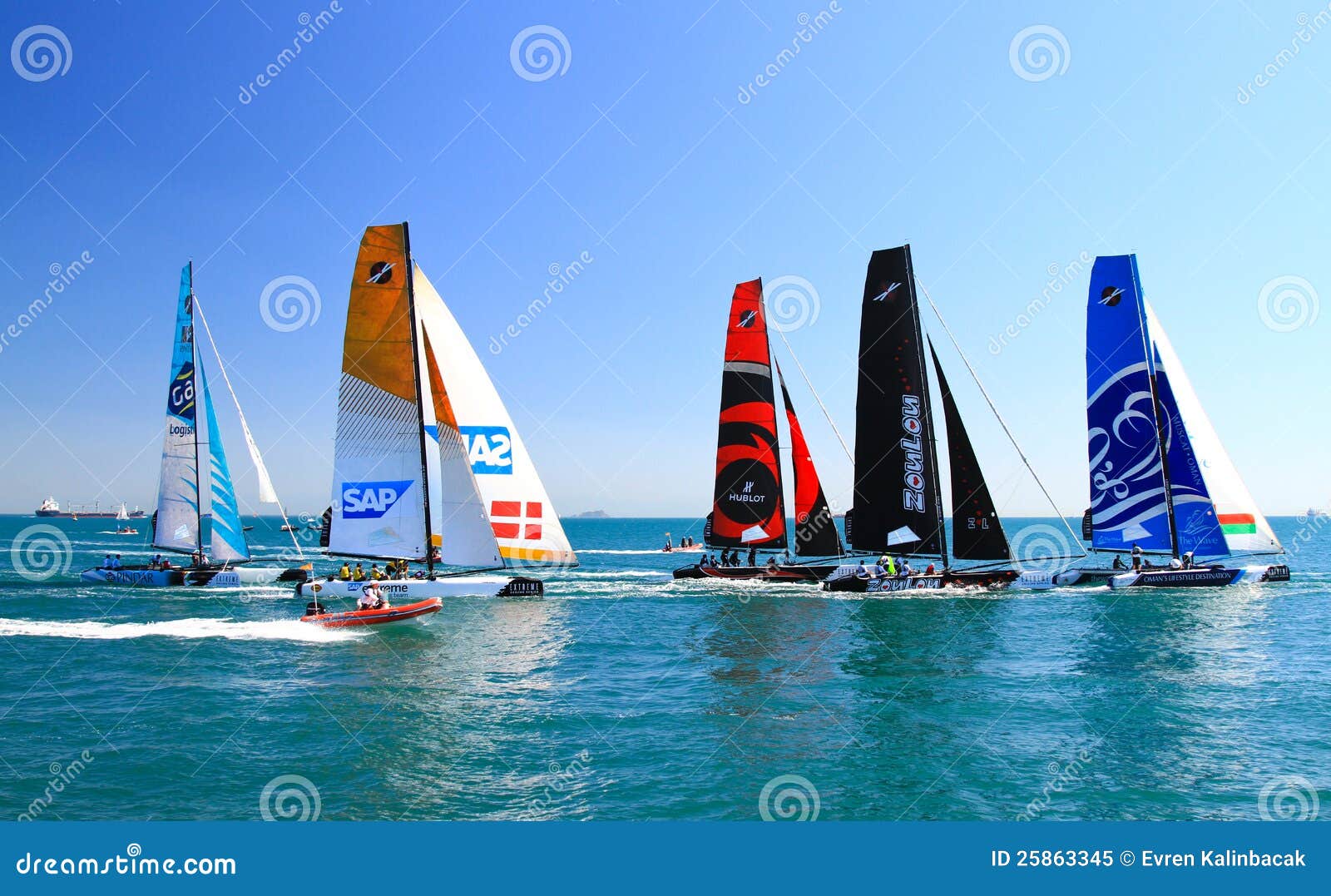 Extreme Sailing Series editorial image. Image of sail 25863345
