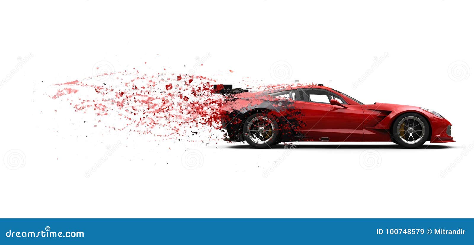 Extreme Super Sports Car Paint Dissolving Effect FX Stock