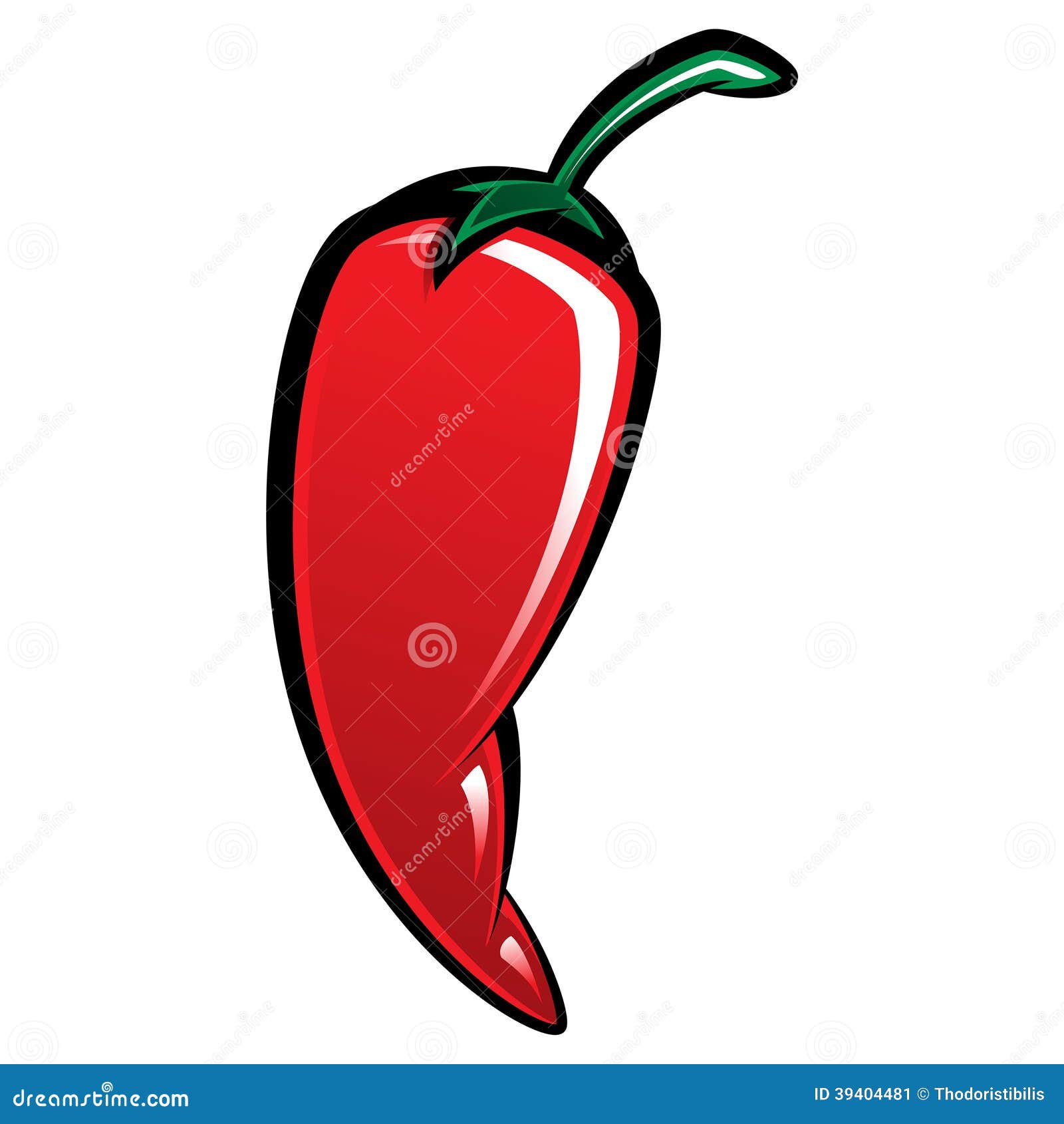 extremely red hot chili pepper