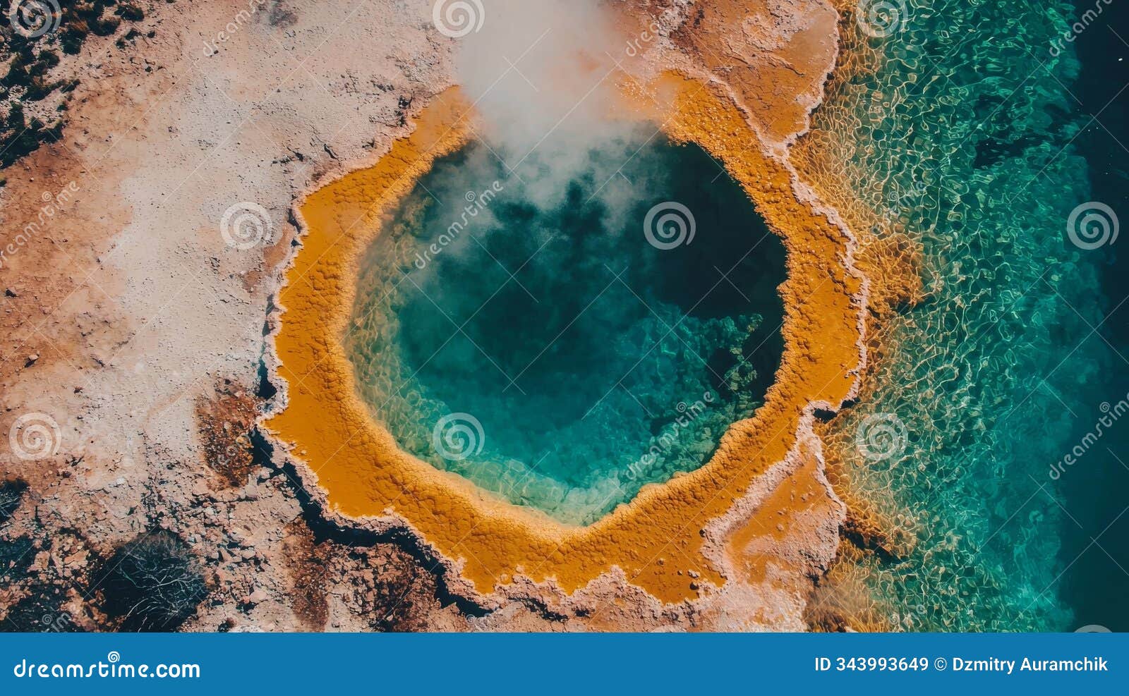 the extremeophiles of a volcanic hot spring, showing how they thrive even in high temperatures and acidic conditions.