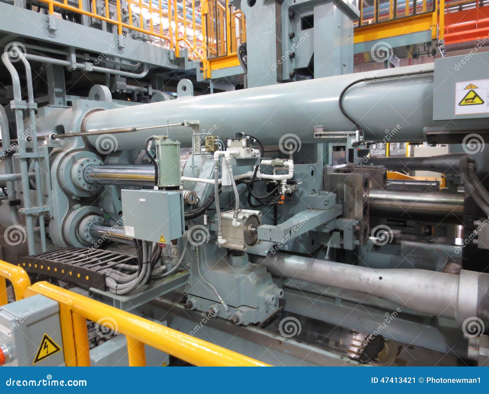 Extrusion Aluminium Machine Stock Image Image of detail, machine