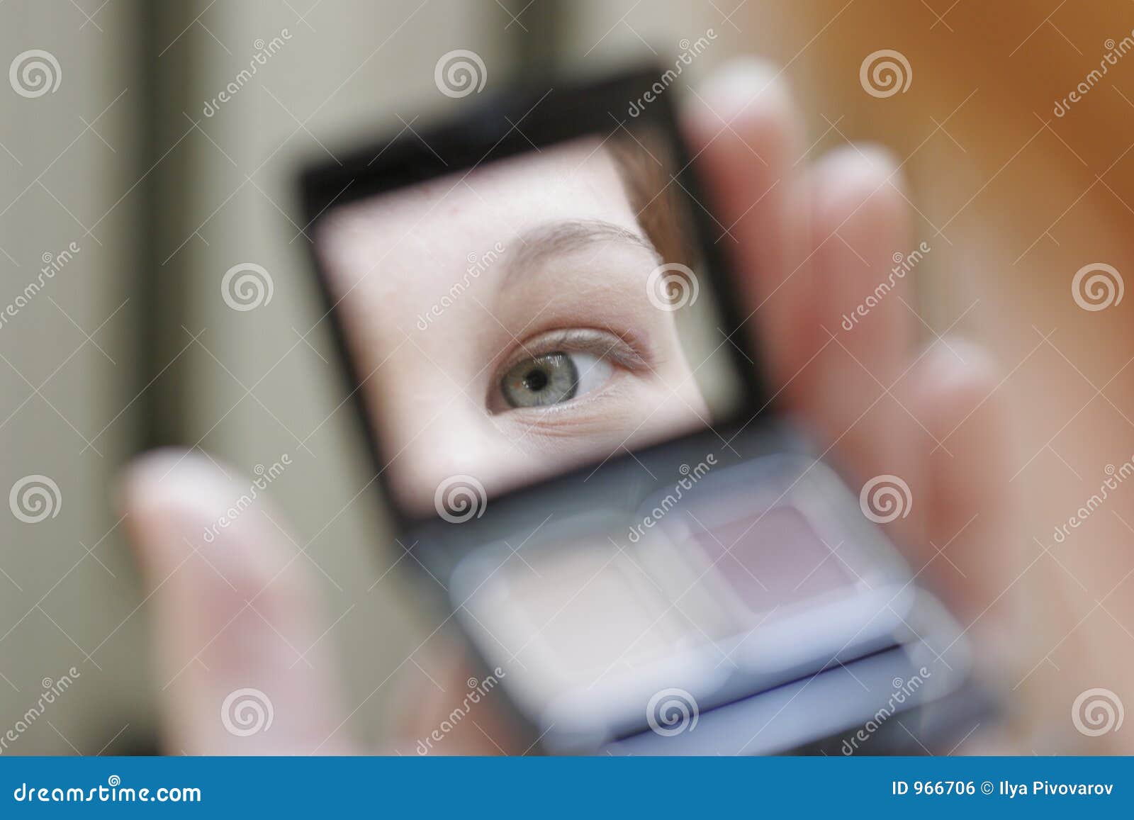 Eye stock photo. Image of makeup, lashes, mirror, woman 966706