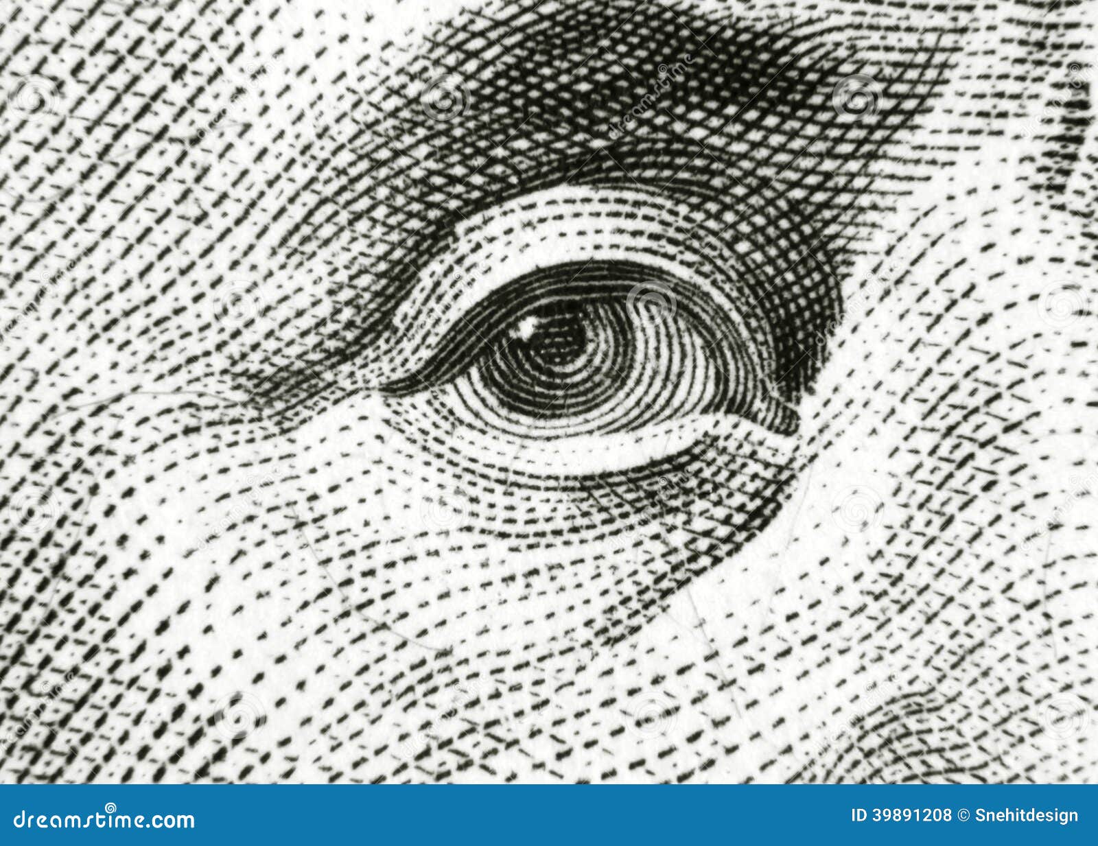 Eye Of Benjamin Franklin Stock Photo Image 39891208
