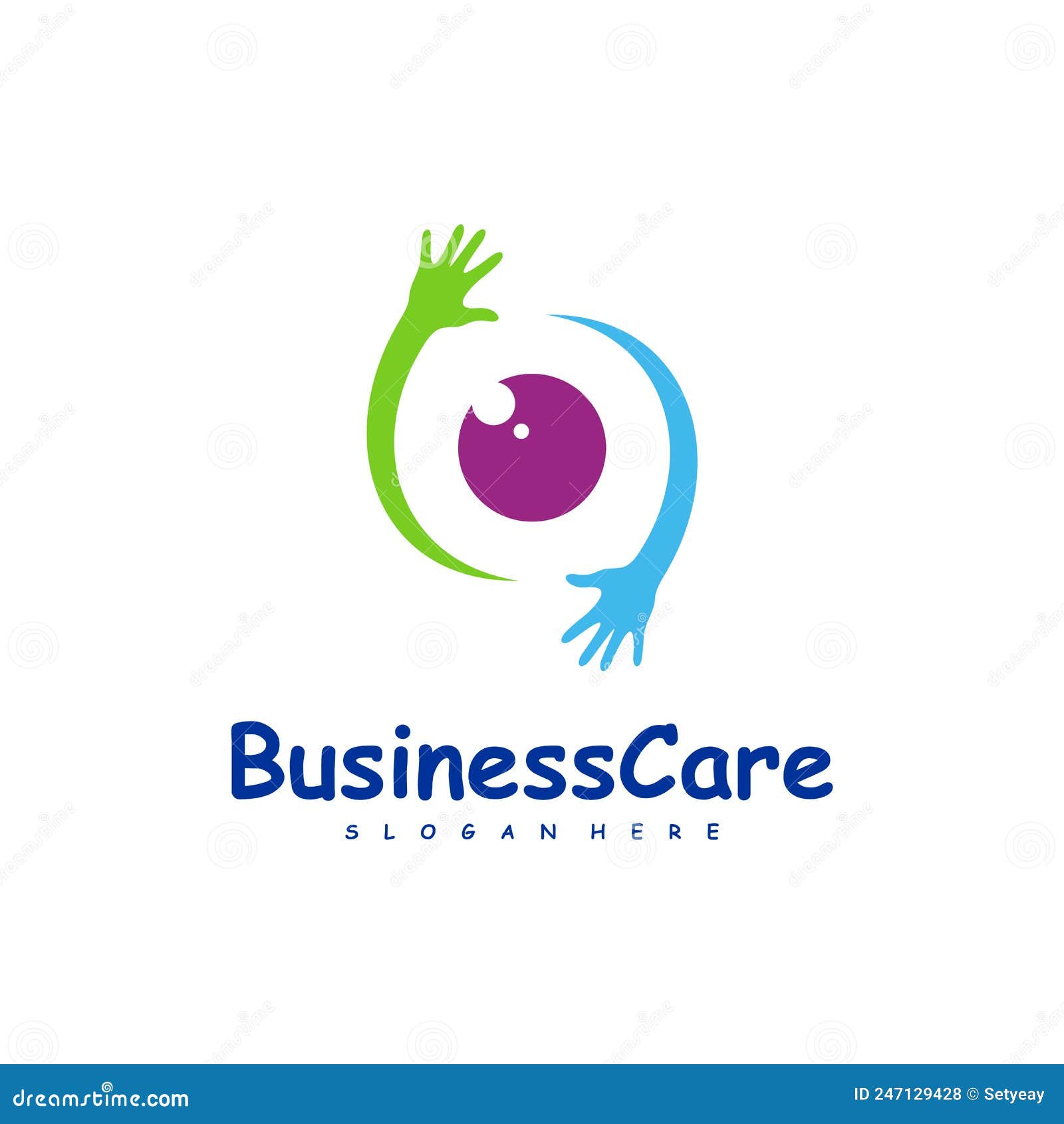 Eye Care Logo Design Vector. Icon Symbol Stock Illustration