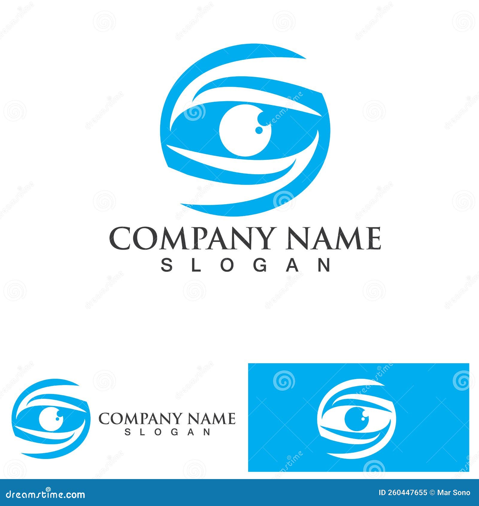 Eye Care Logo Vector Design Stock Vector Illustration of concept