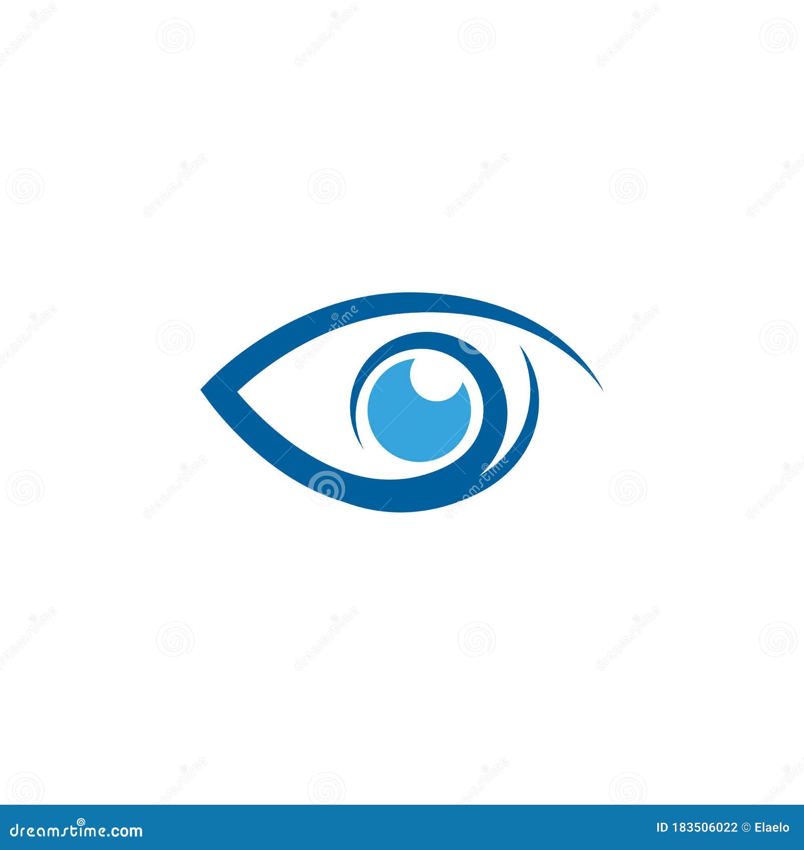 Eye Care Vector Logo Design Stock Vector Illustration of sign, symbol