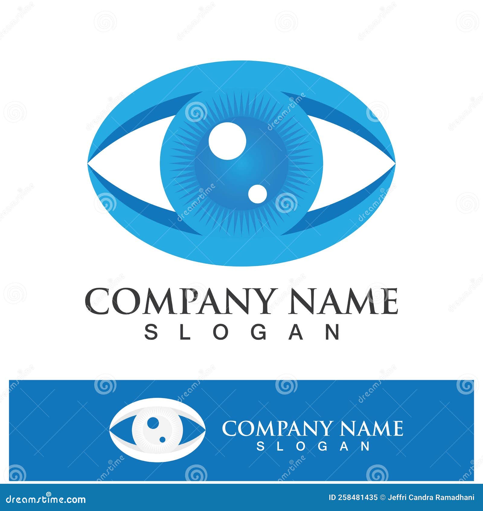 Eye Care Vector Logo Design Stock Vector Illustration of template