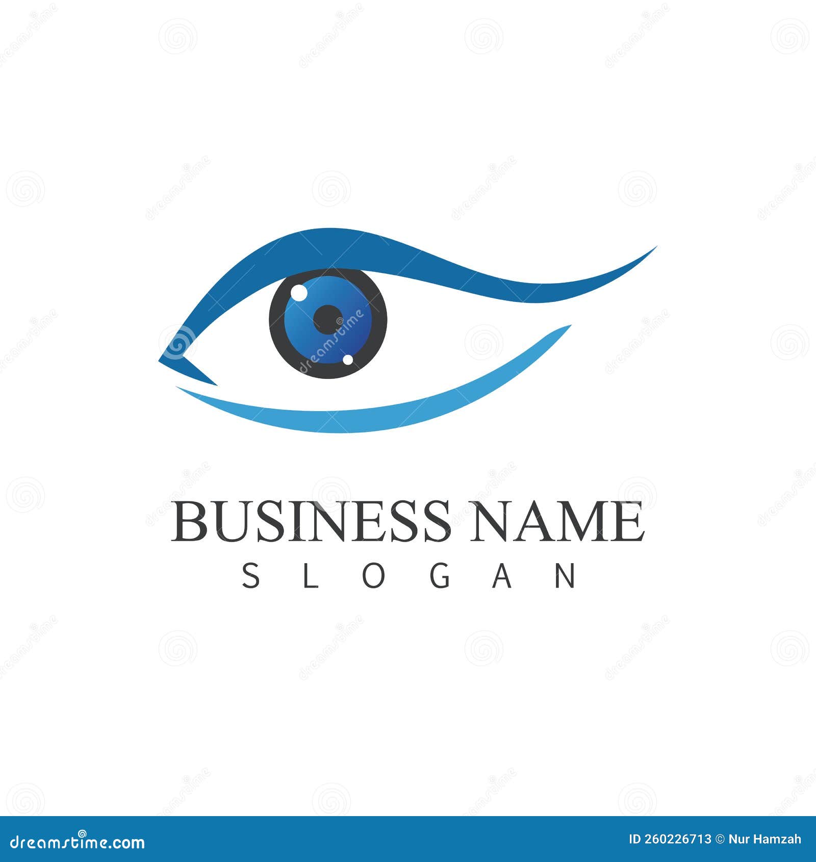 Eye Care Vector Logo Design Stock Vector Illustration of development