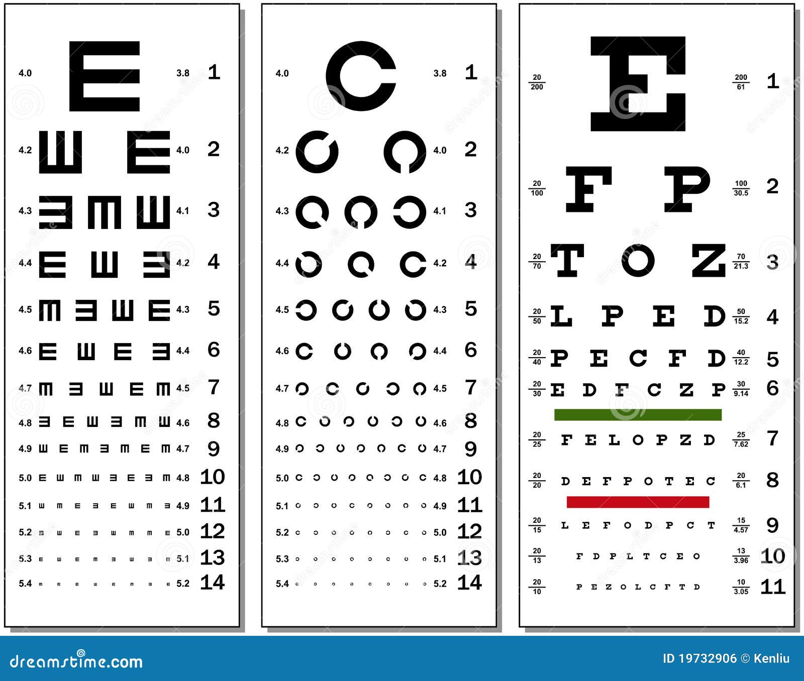 Eye Chart Stock Illustrations – 8,784 Eye Chart Stock