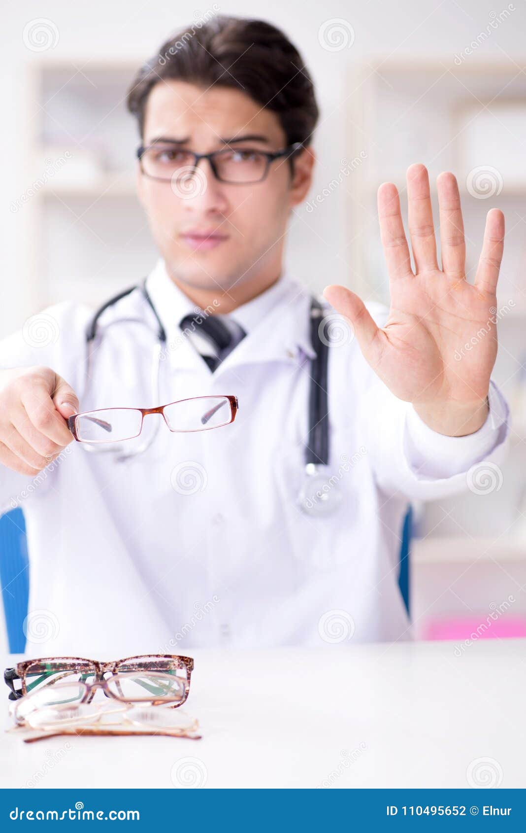 The Eye Doctor in Medical Concept Stock Photo Image of health