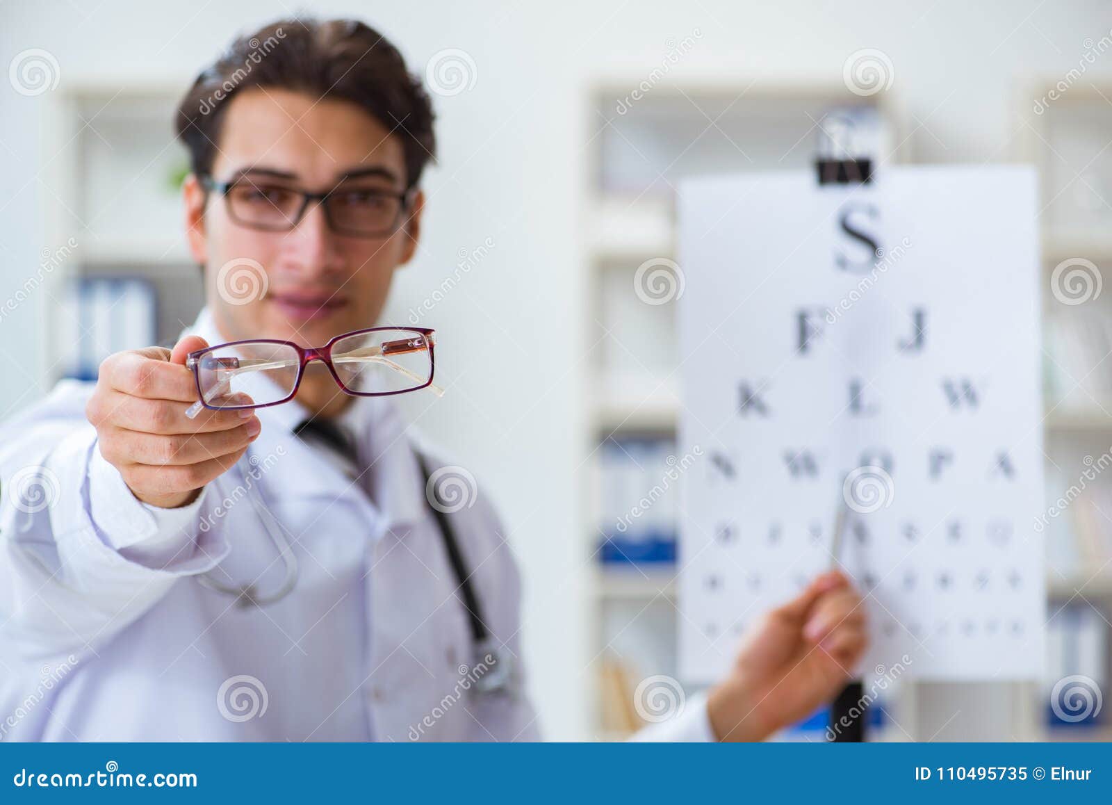 The Eye Doctor in Medical Concept Stock Image Image of eyes, medic 110495735
