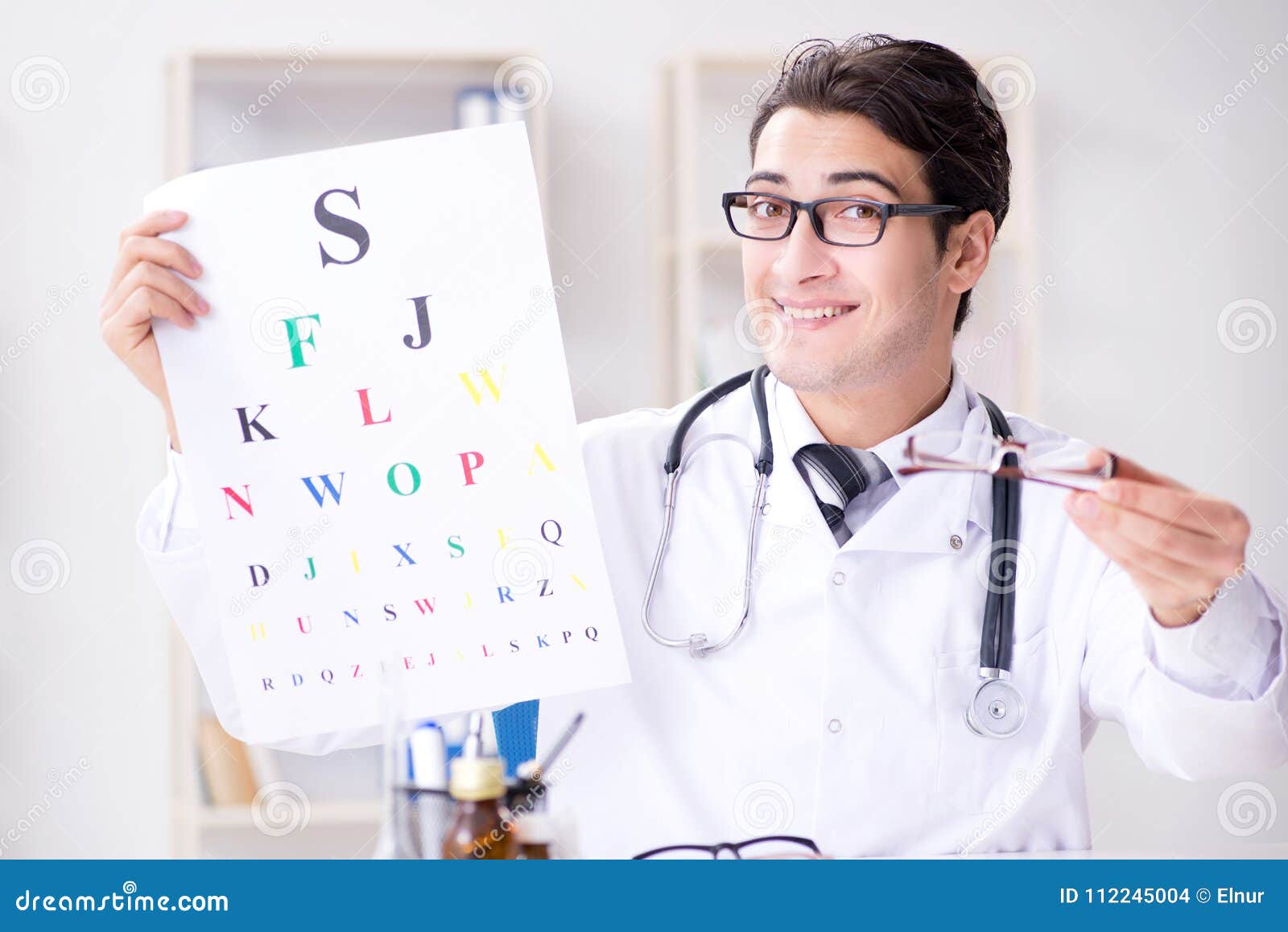 The Eye Doctor in Medical Concept Stock Photo Image of medicine