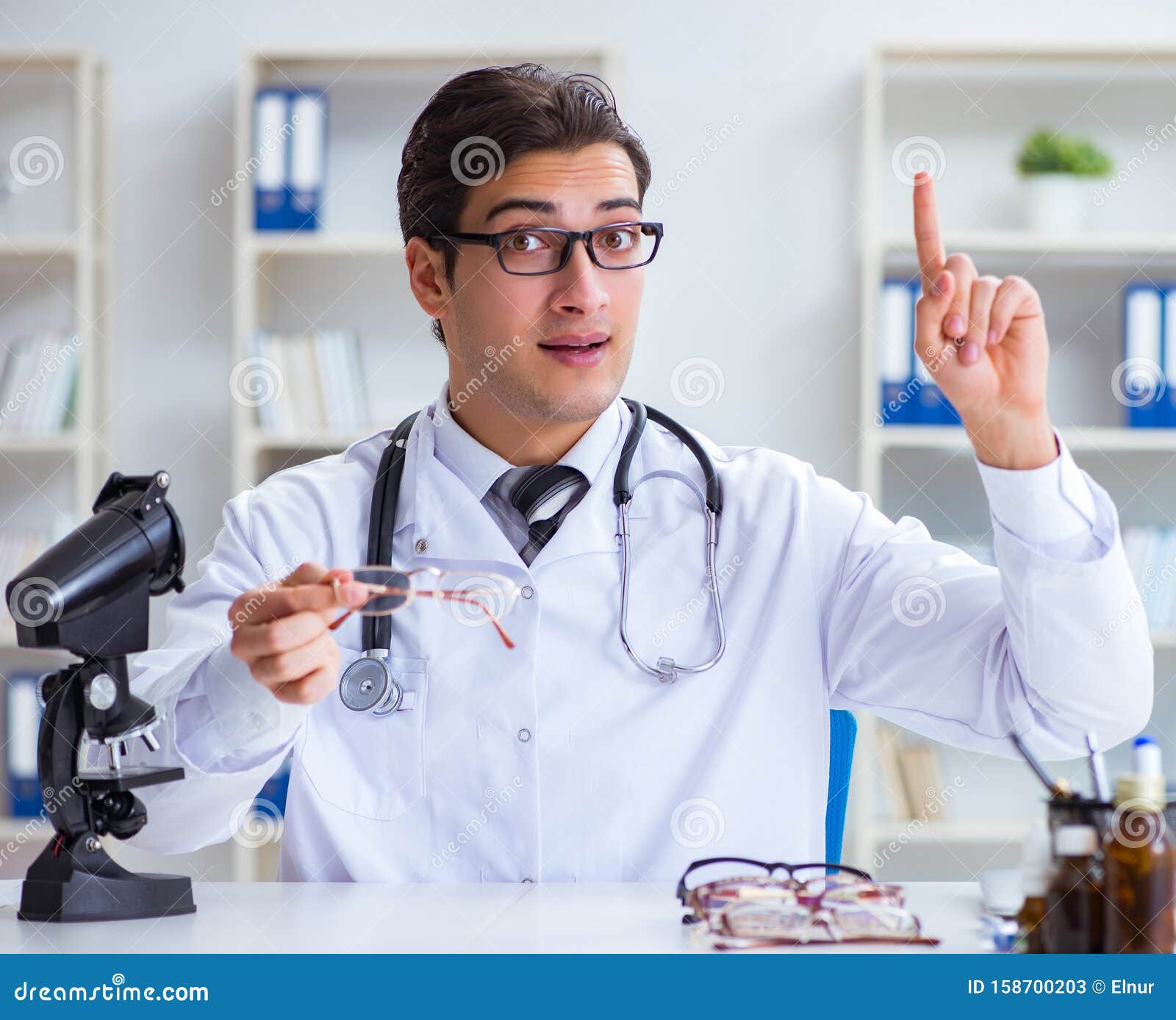 Eye Doctor in Medical Concept Stock Image Image of bright, diagnosis