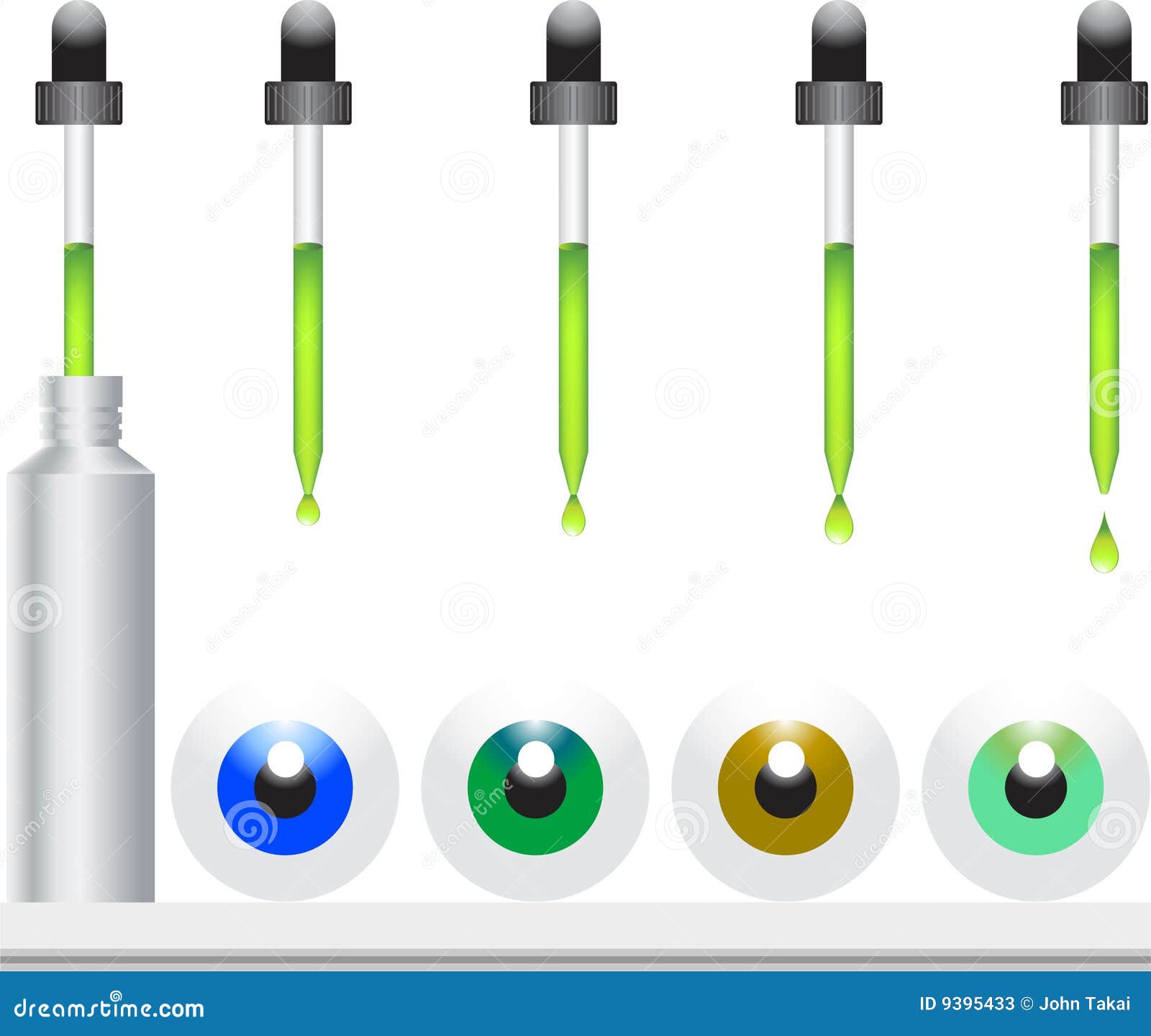 Eye Drops and Eyeballs stock vector. Illustration of eyes 9395433