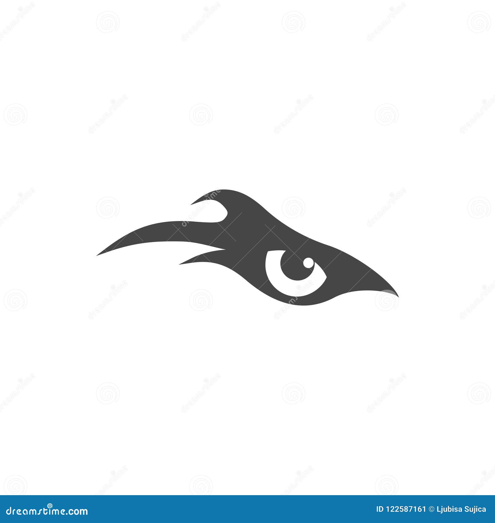 Eye Of Eagle Icon Eagle Logo Stock Vector Illustration Of Bird Mascot