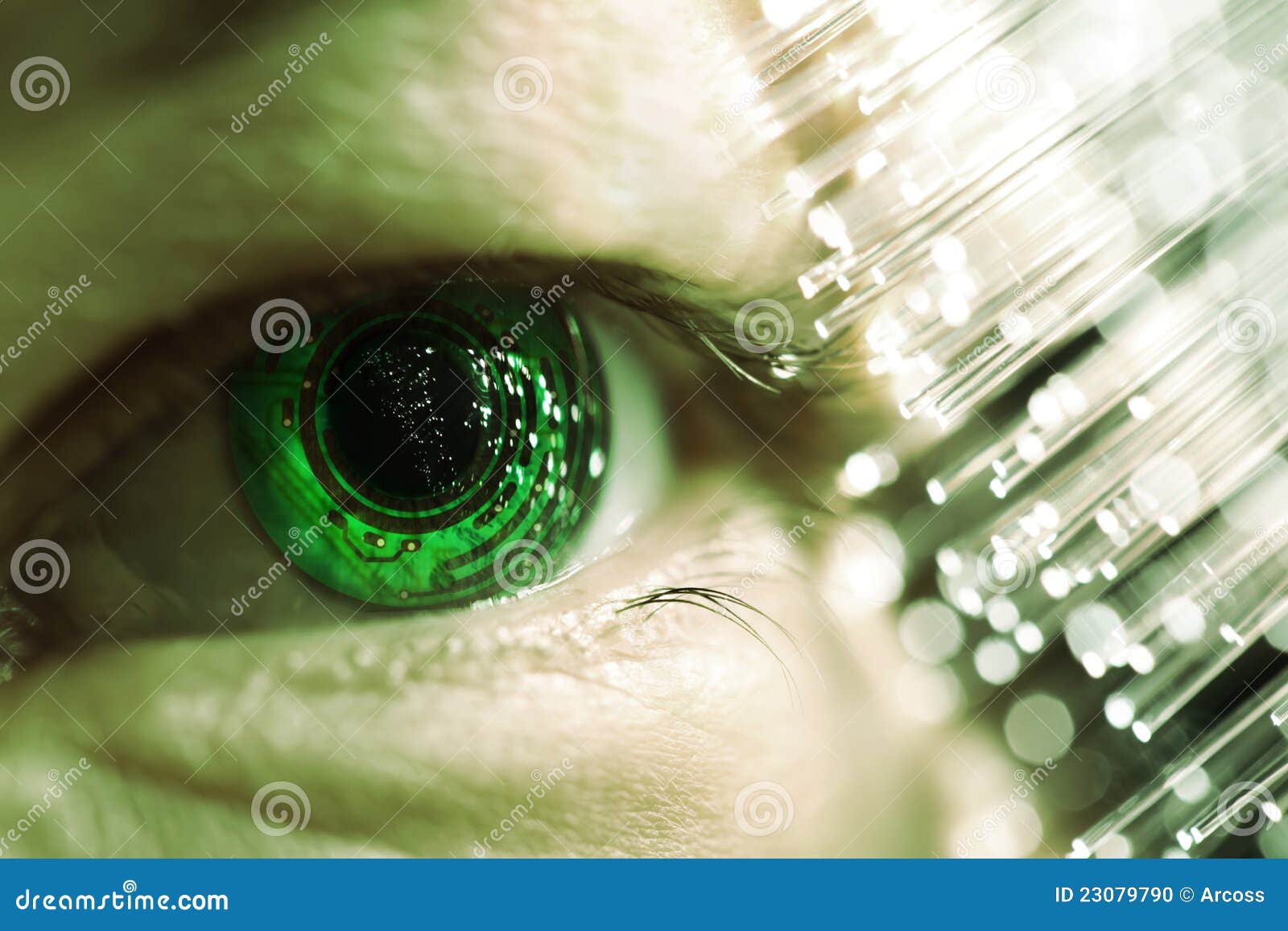 Eye And Electronic Stock Photo Image 23079790