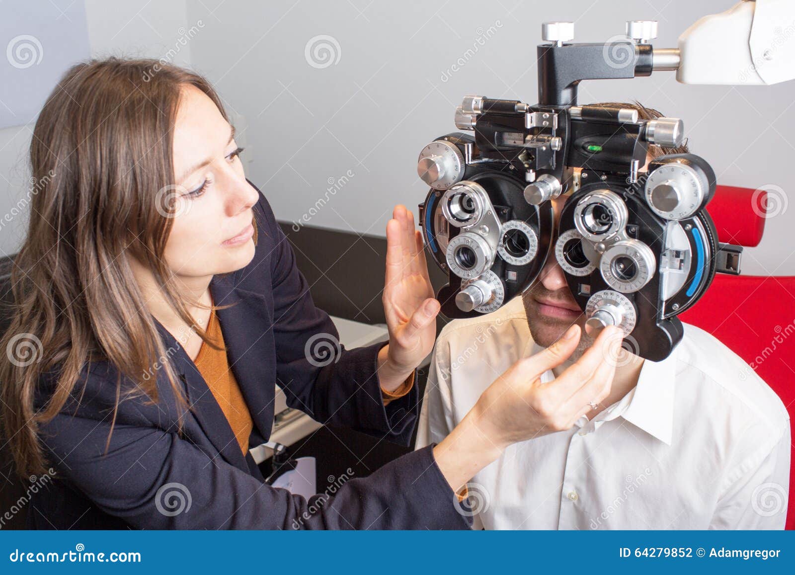 Eye exam stock photo. Image of optometrist, chart, powered 64279852
