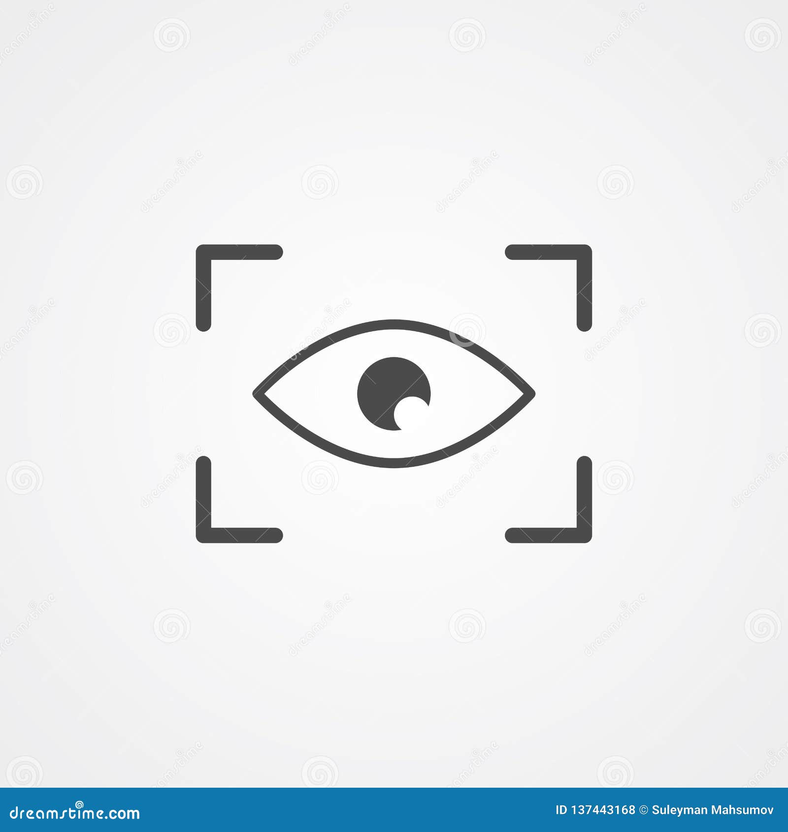 eye focus  icon sign 