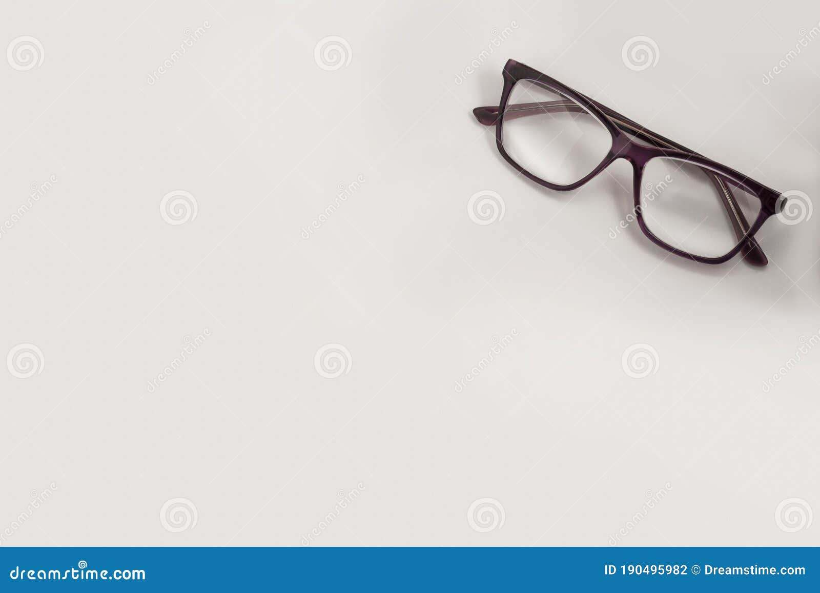 eye glasses spectacles  white background for oculist