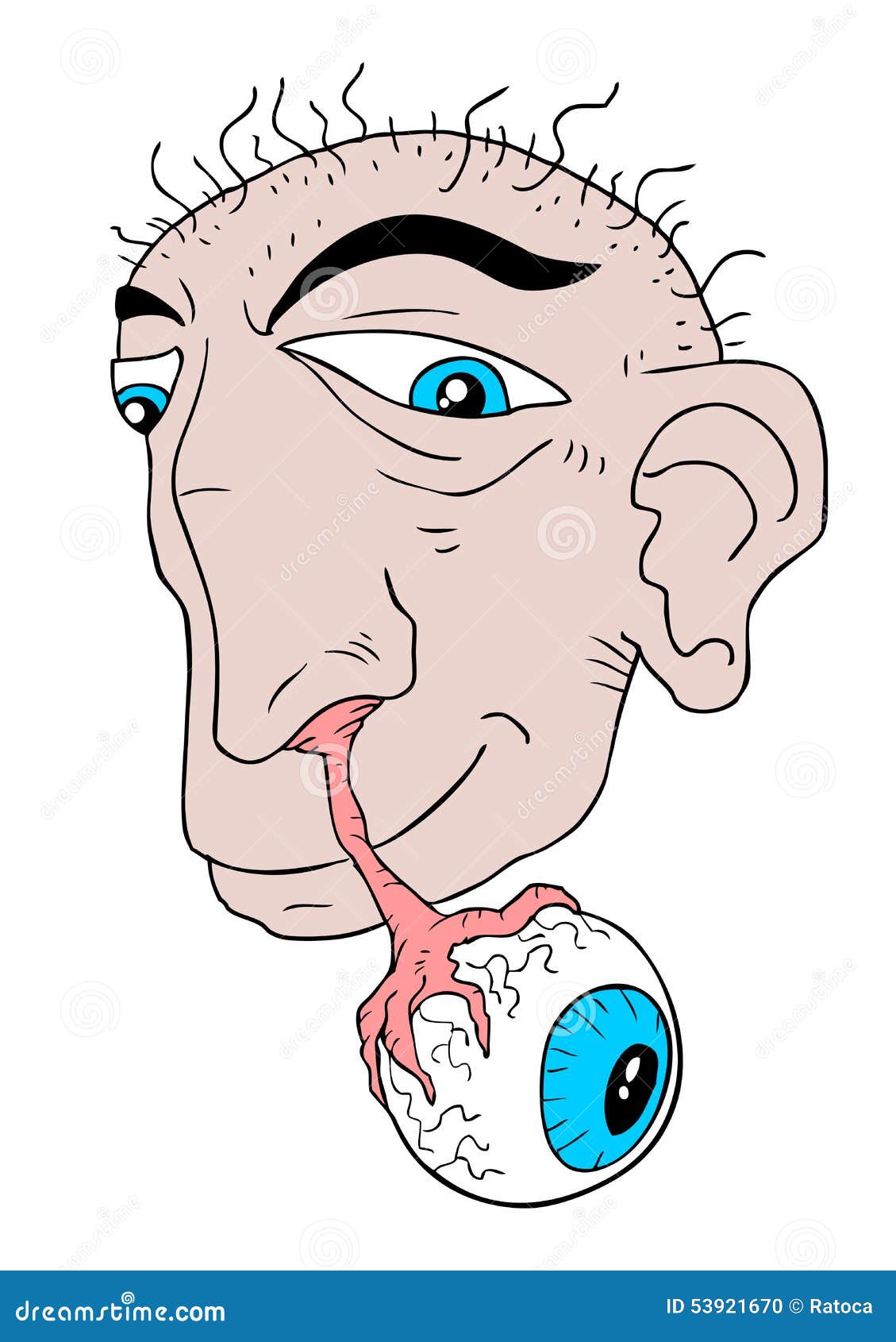 Eye hanging stock vector. Illustration of eyes, comic 53921670