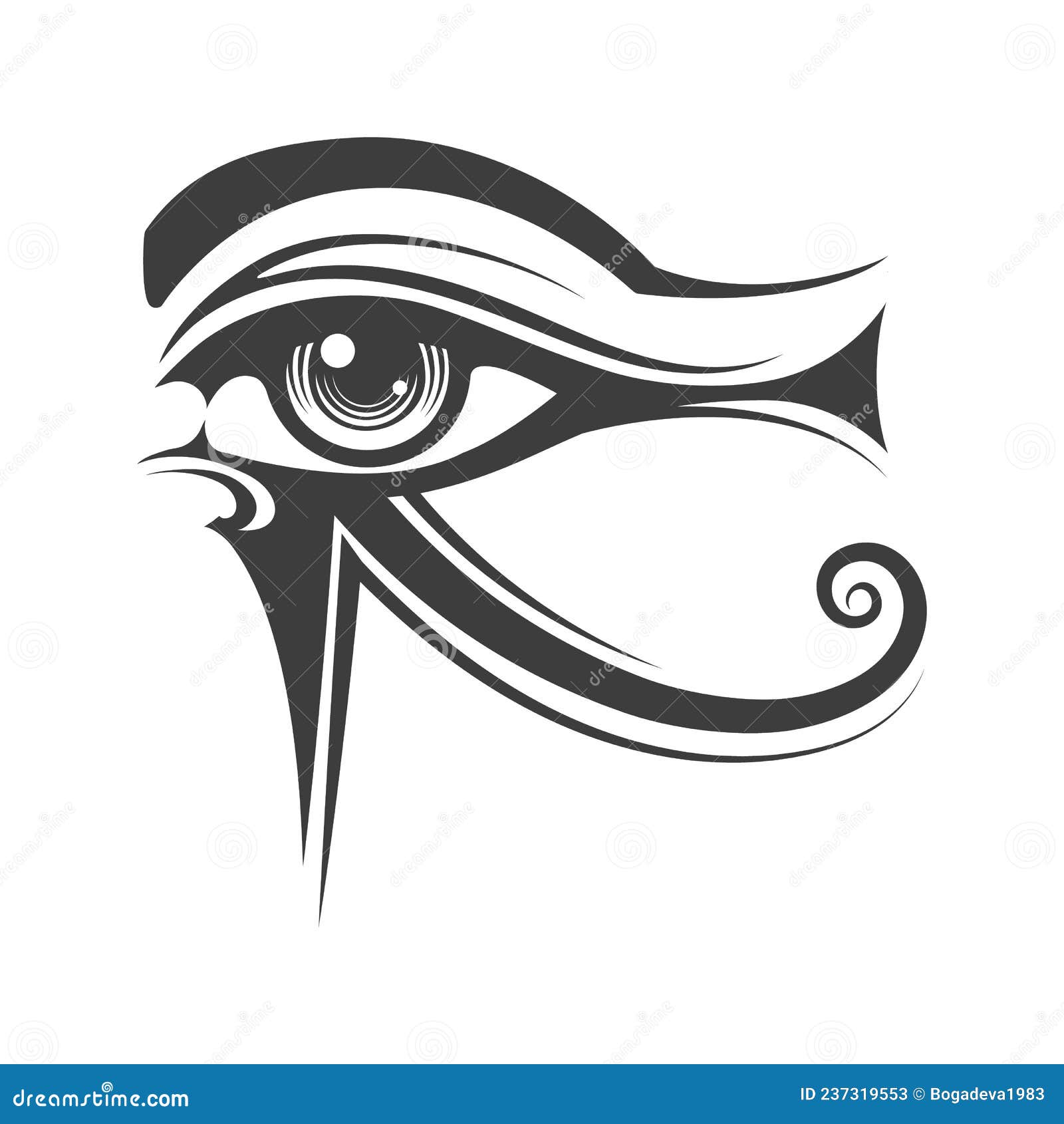 eye of horus ancient egyptian  tattoo