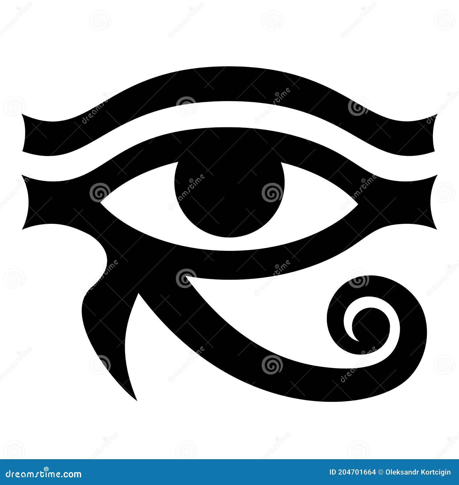 The Eye Of Horus Ancient Symbol Pattern Vector Monochrome the-eye-of-horus-ancient-symbol-pattern-vector-monochrome