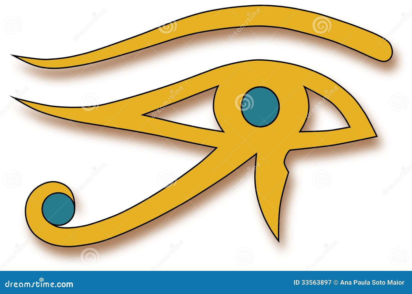 Eye Of Horus Stock Vector Illustration Of Egypt Eyebrow