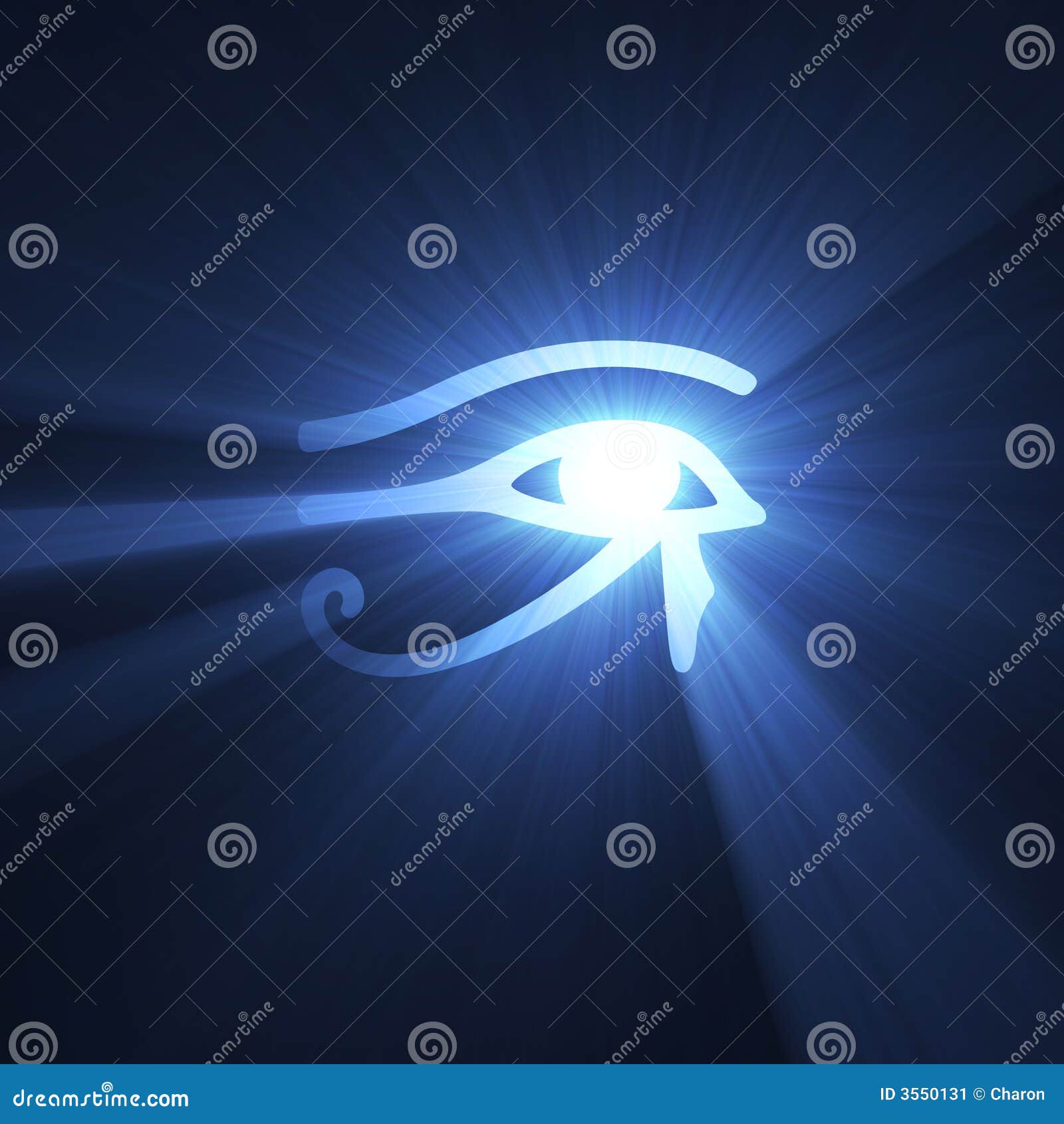 eye of horus egyptian  light flare