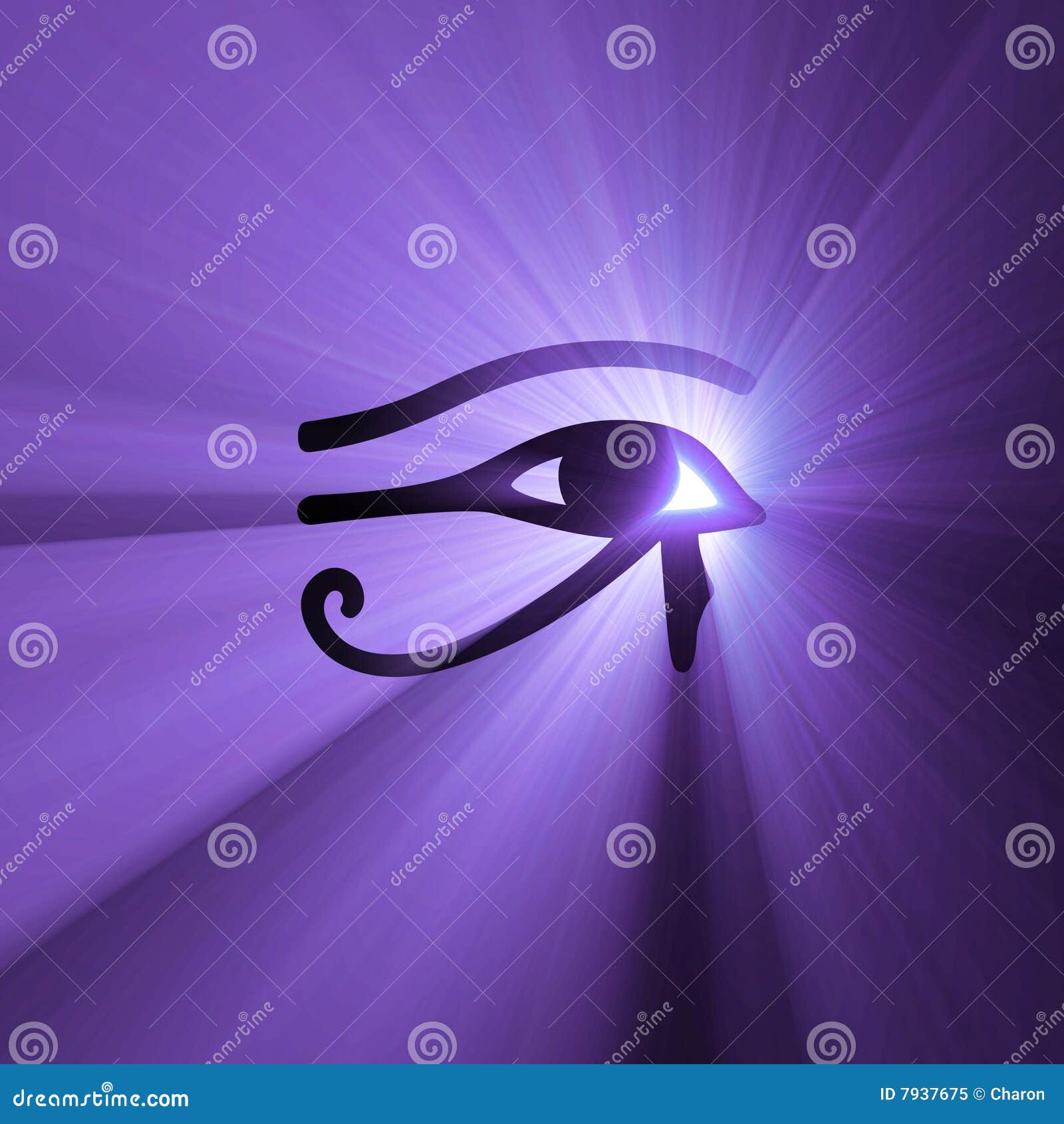 eye of horus egyptian  light flare