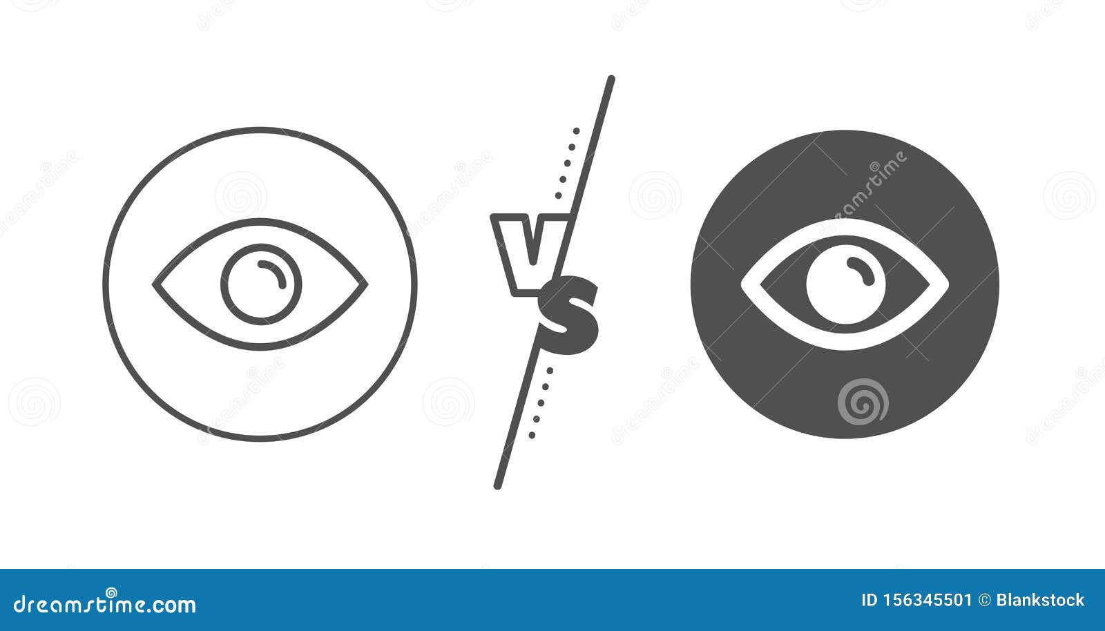Eye Line Icon Look Or Optical Vision Sign Vector Stock Vector Illustration Of Vision Line
