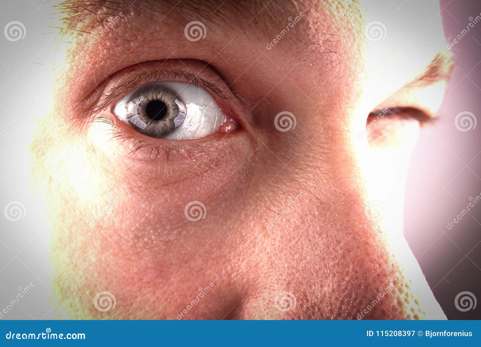 A Eye Looks through a Peephole Door Stock Image Image of pupil, eyes