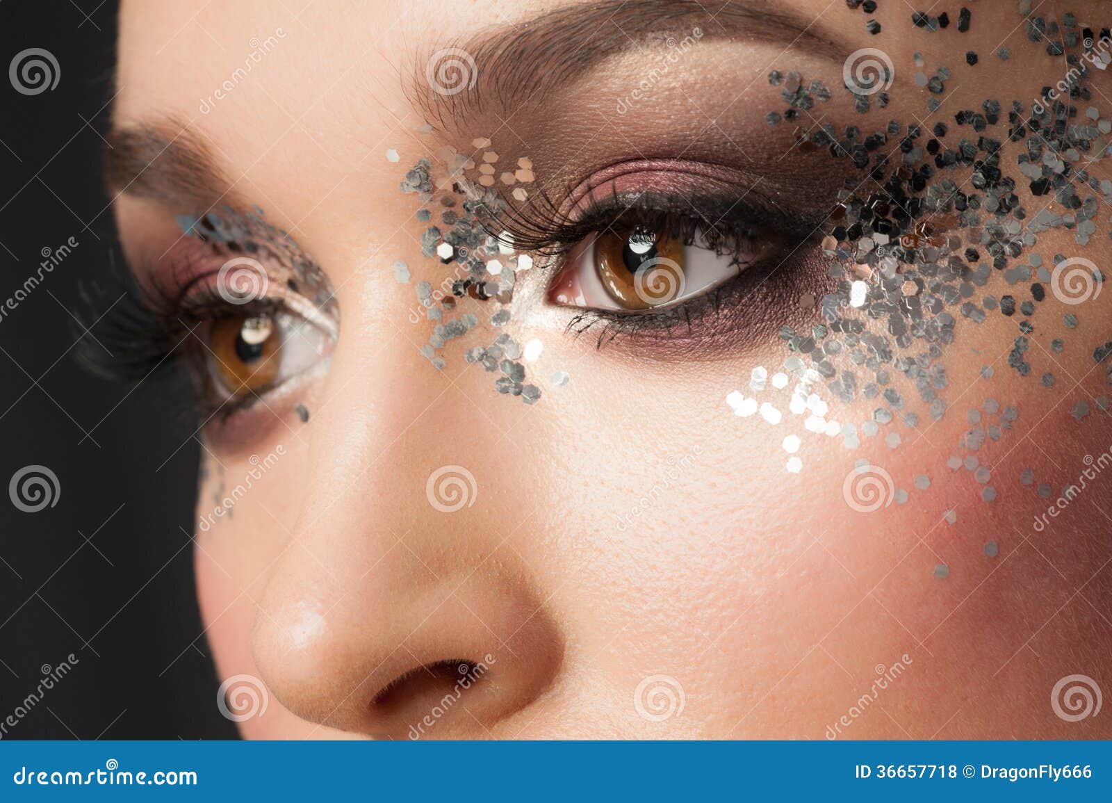 Eye Makeup stock photo. Image of glitter, makeup -