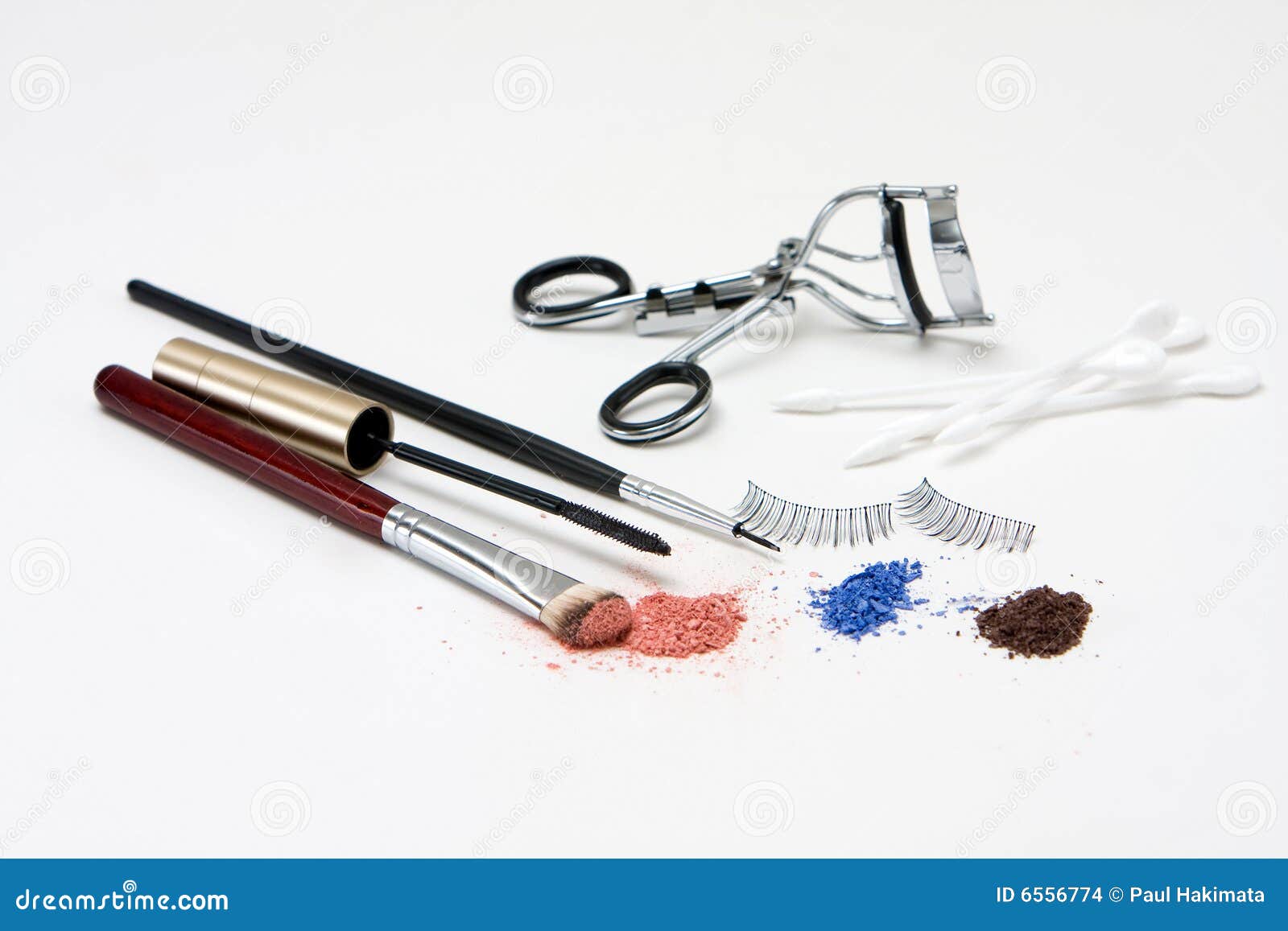 Eye makeup set stock photo. Image of isolated, mascara 6556774