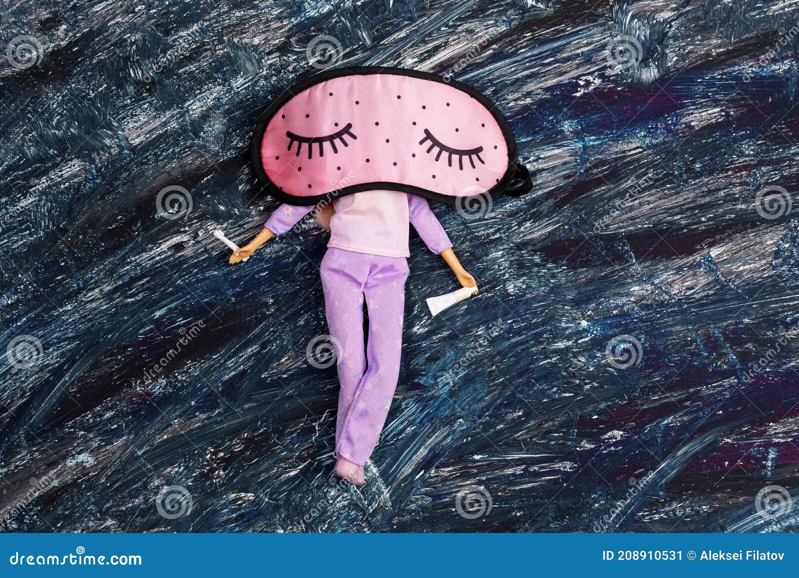 Eye Mask for Sleeping Good Night Doll for Sleeping. Rest Good Night