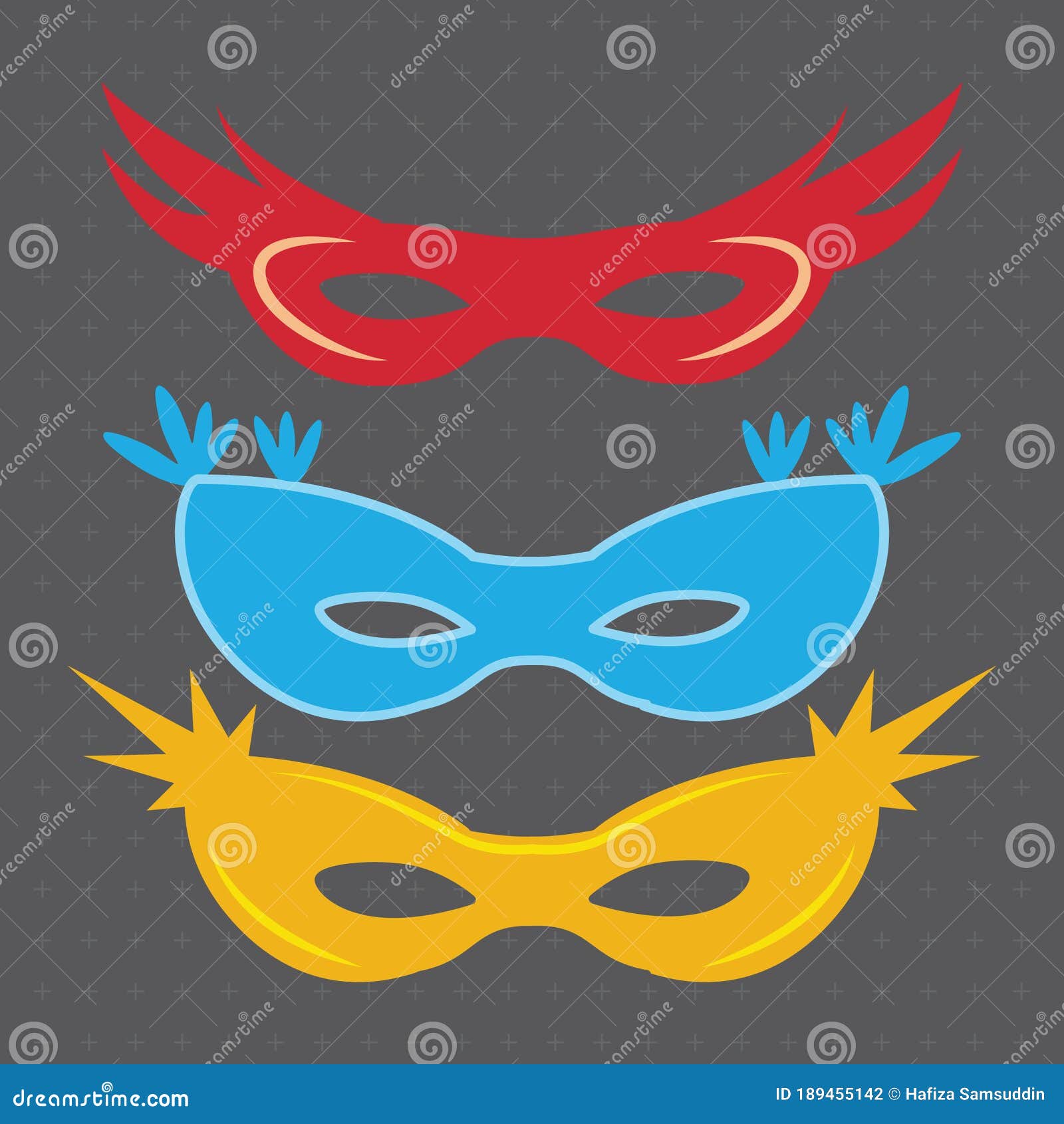 Eye Masks. Vector Illustration Decorative Design Stock Vector Illustration of masks, mask