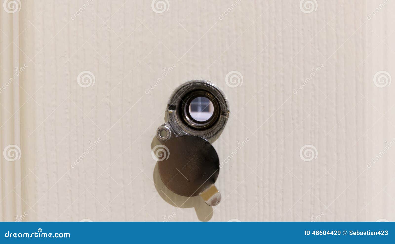 Eye peephole stock image. Image of door, doors, wooden 48604429