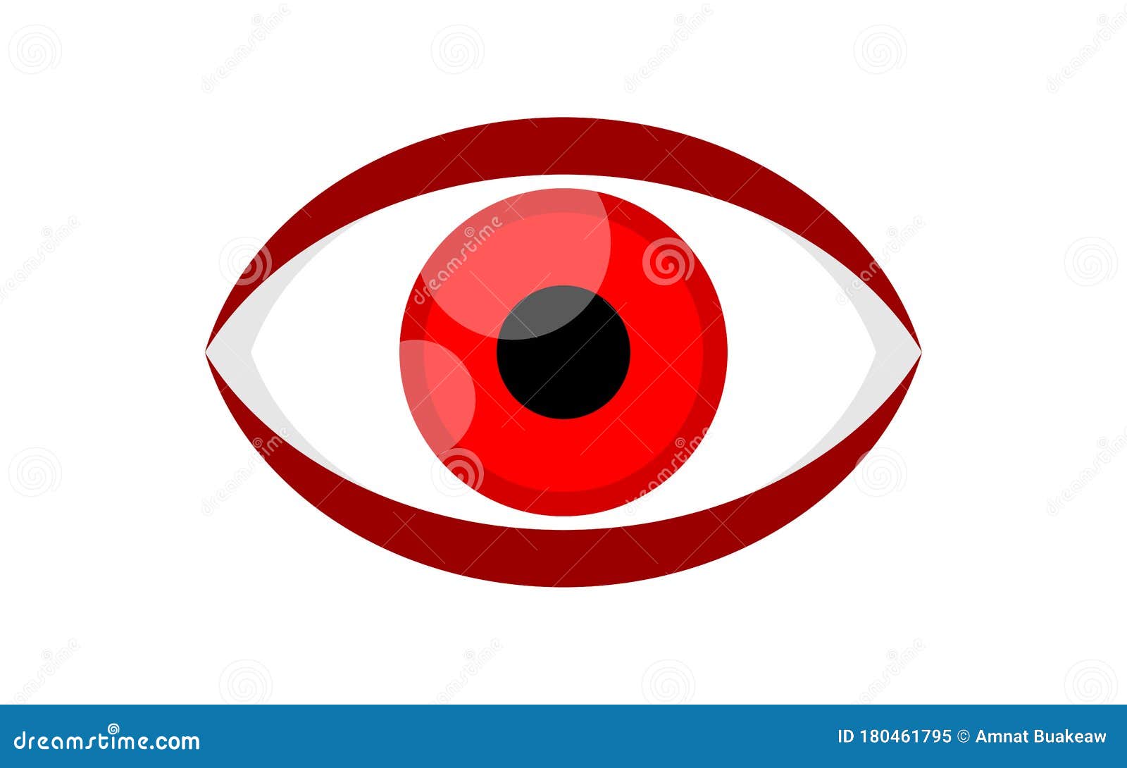 The Eye Or Eyeball. Health Care Education Infographic. Vector Design