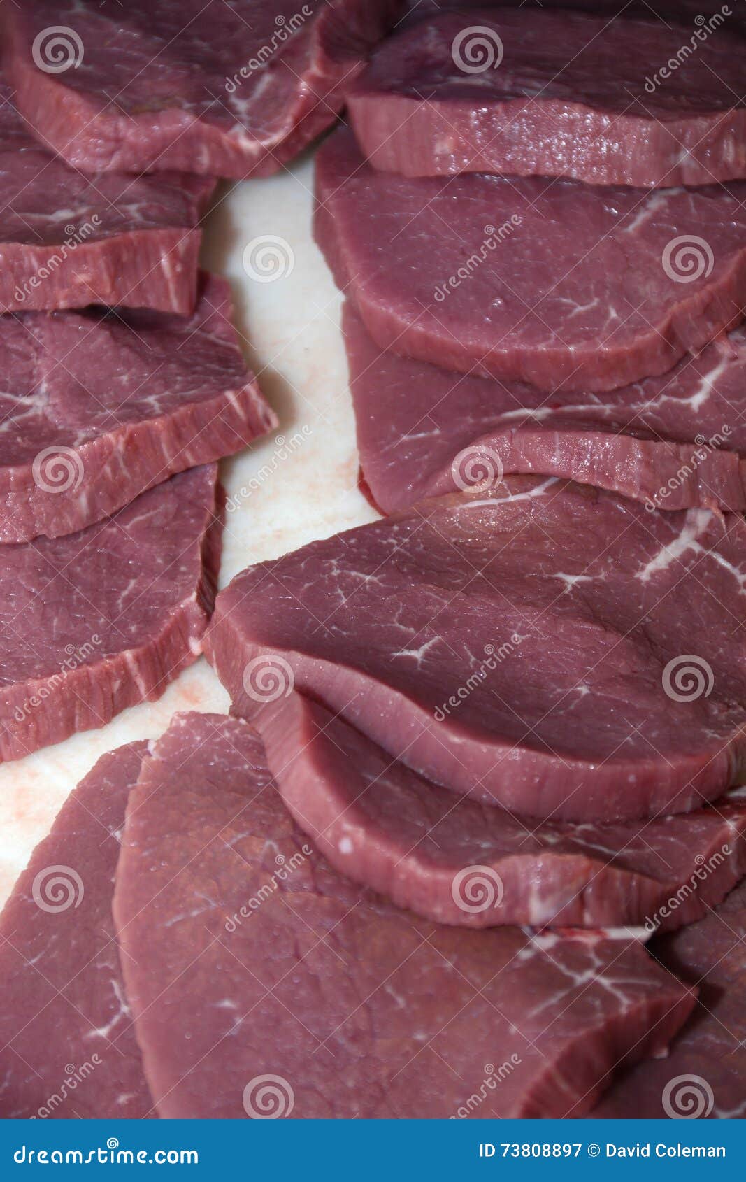 Eye of round steaks stock image. Image of steak, steaks 73808897