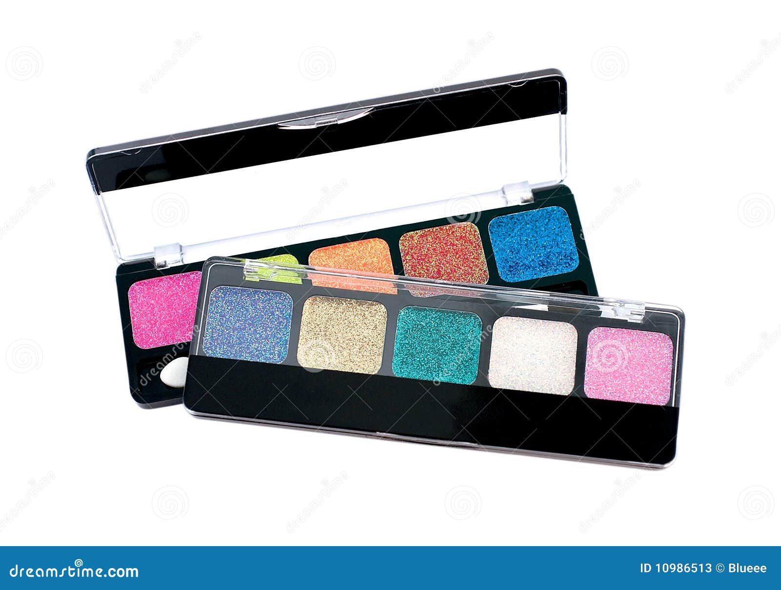 Eye shadow kit stock image. Image of compact, female 10986513