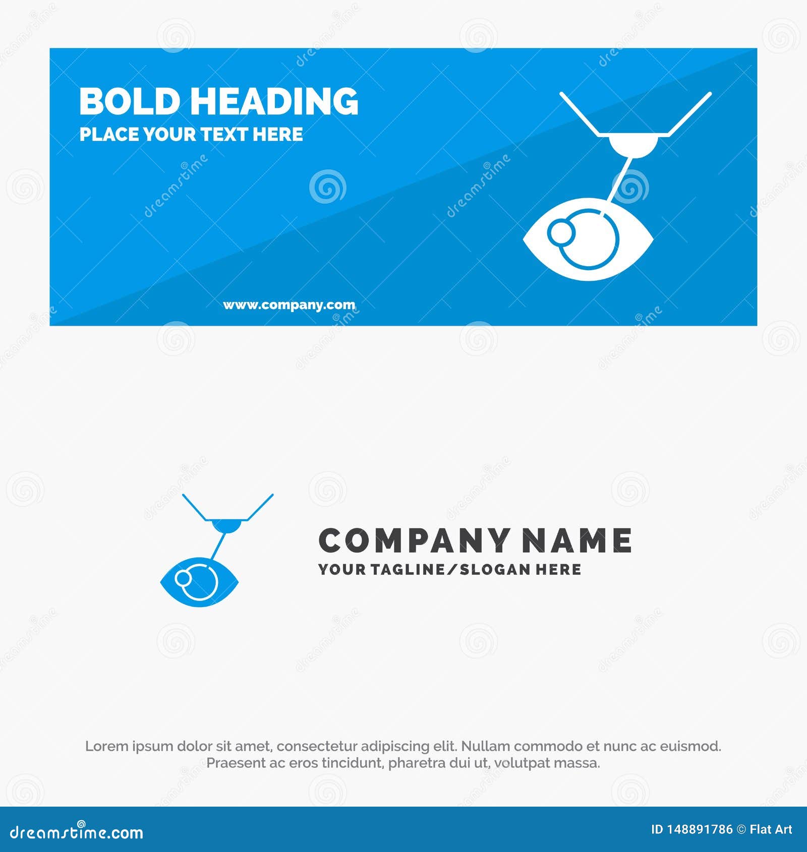 eye surgery, eye treatment, laser surgery, lasik solid icon website banner and business logo template