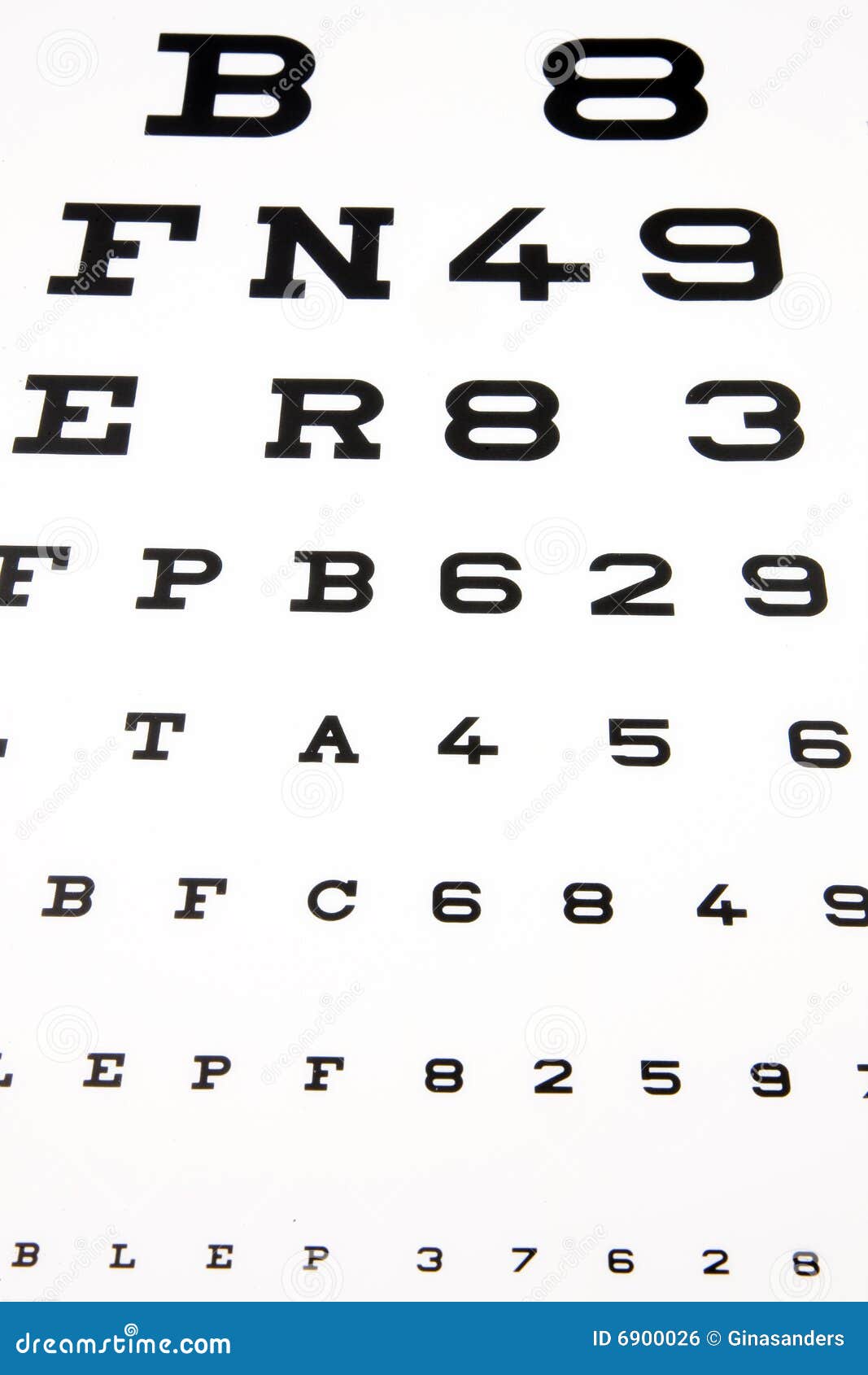 Eye test stock photo. Image of font, table, opticians 6900026