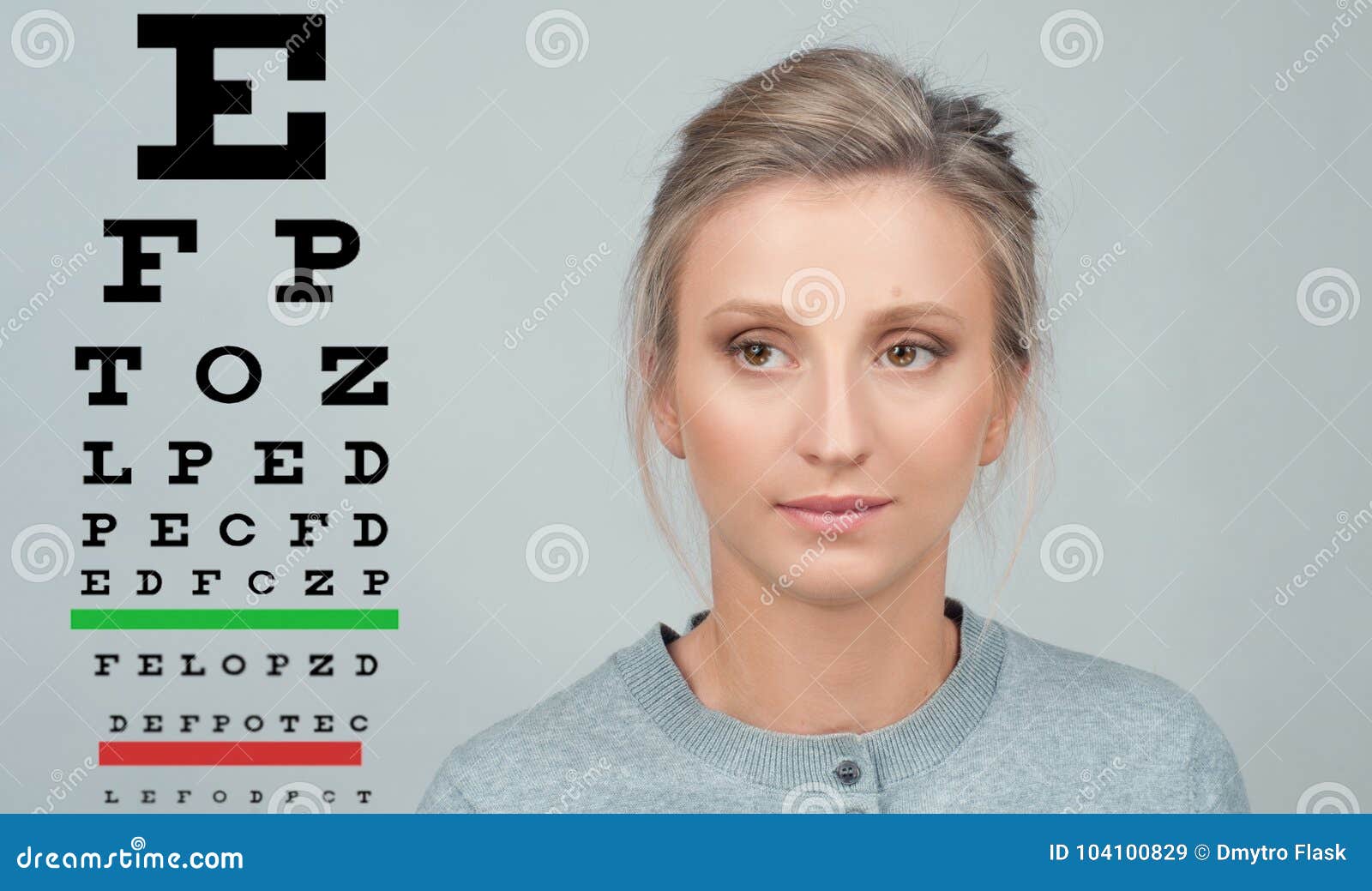 Eye Test. Eyesight Vision Exam Chart Stock Image Image of letter