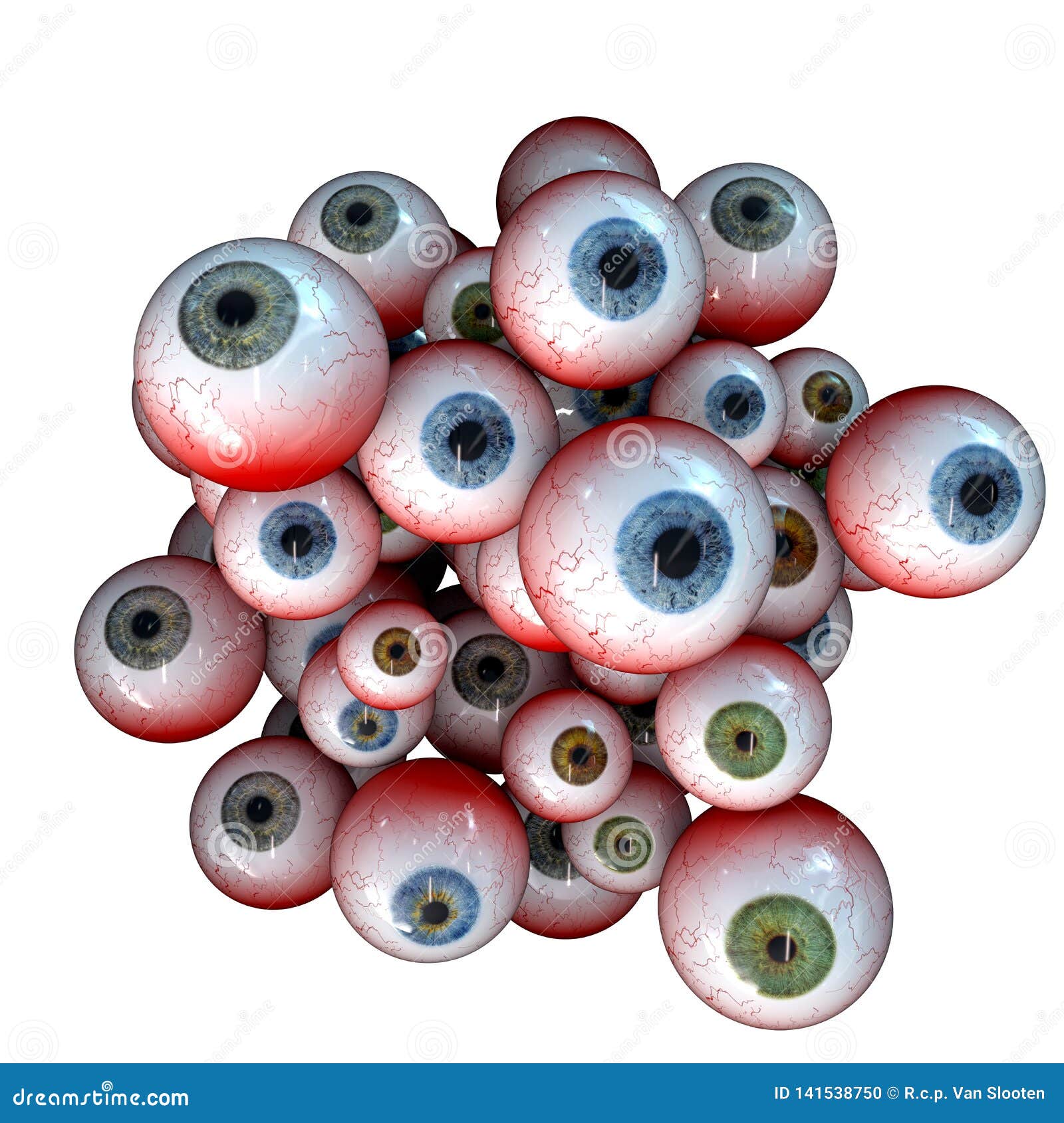 Bloody Eyeball Cartoon