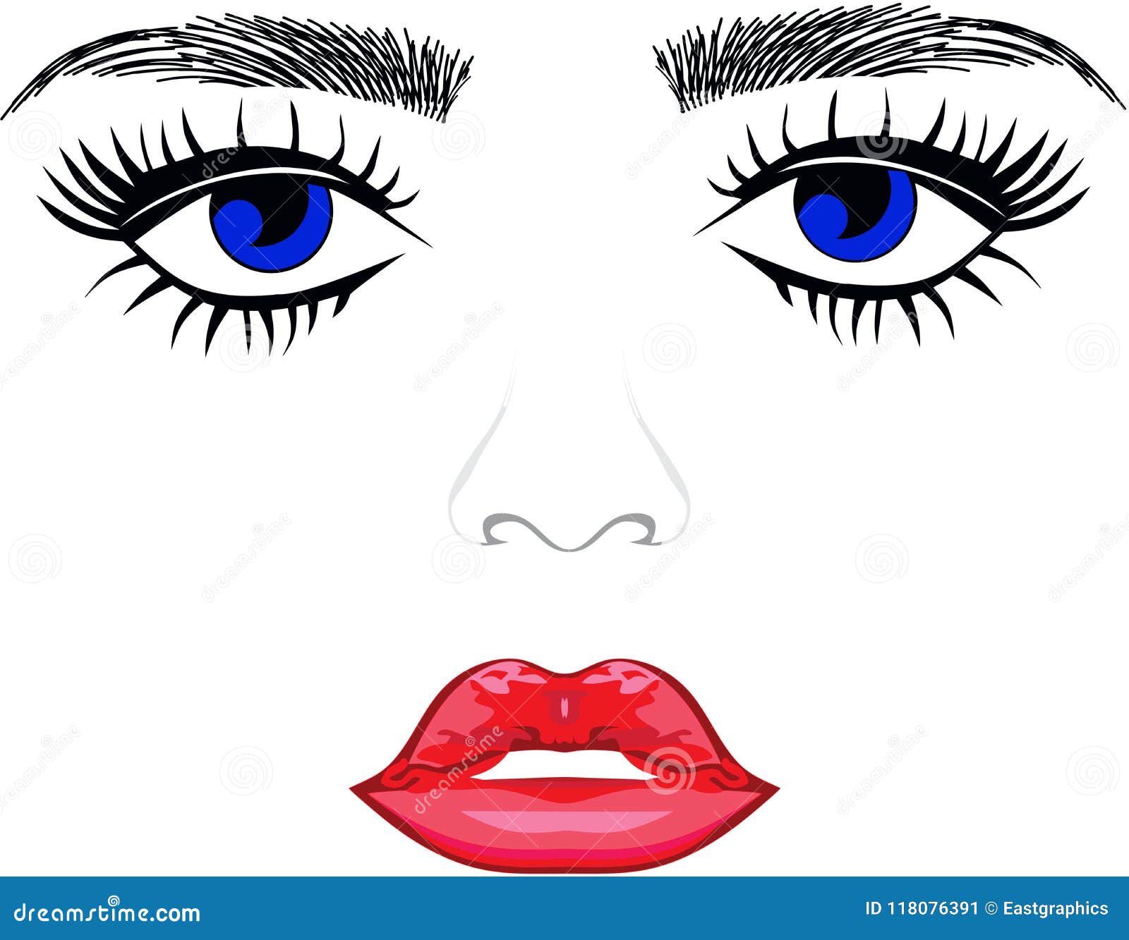 Eyes, Lips, Noses, Ears, Faces, Facial Features, Wallpaper, Pattern