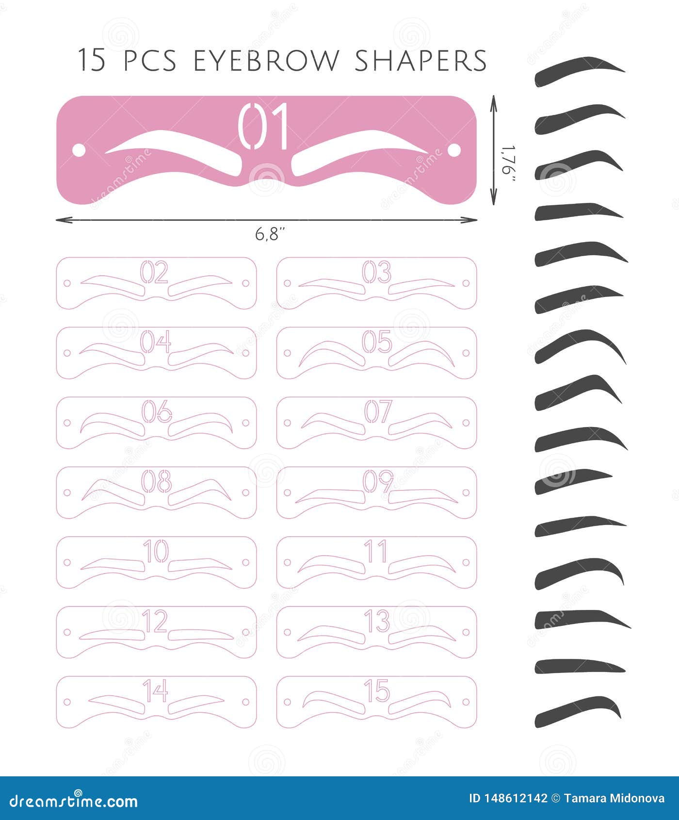 eyebrow stencils