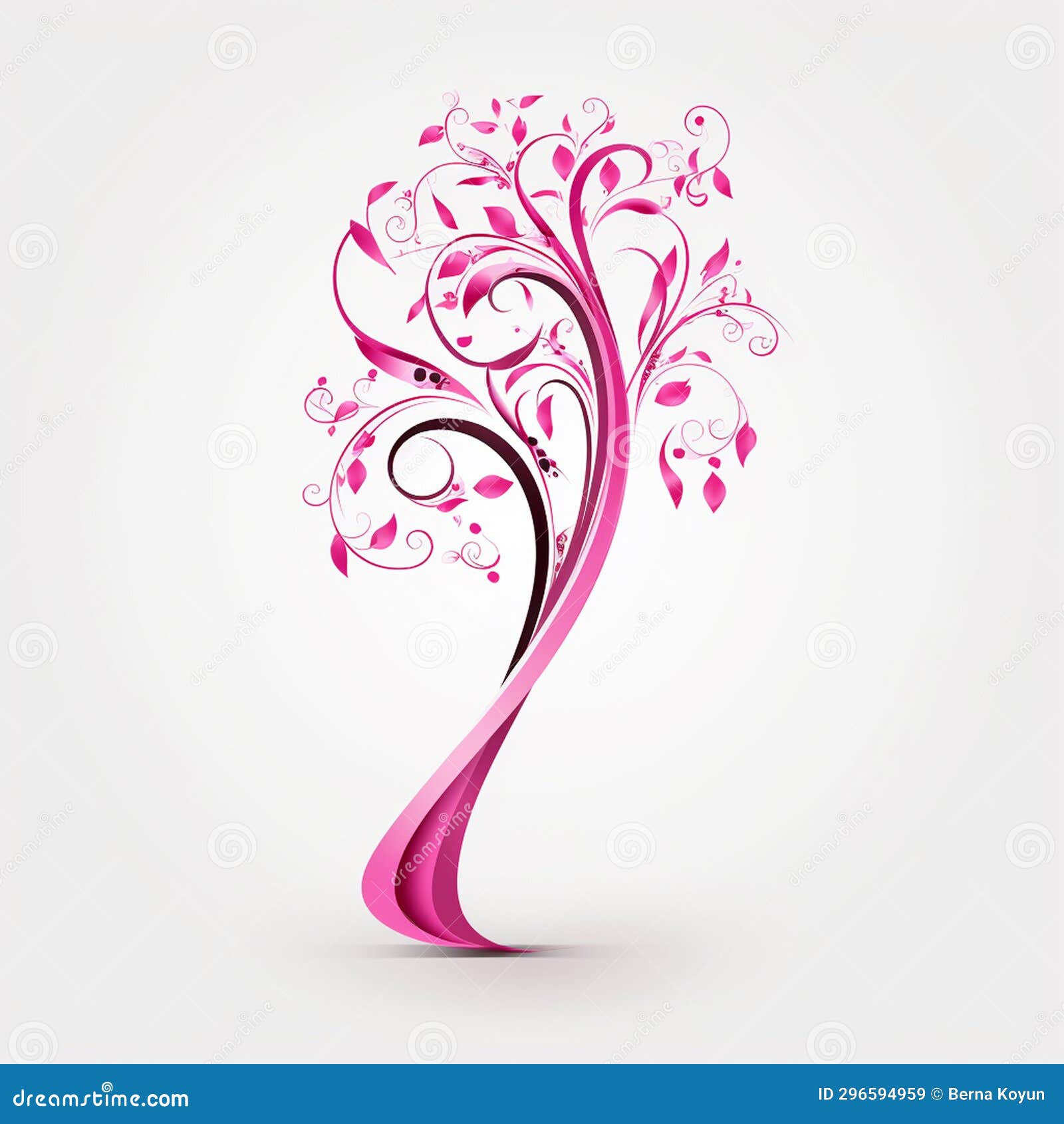 eyecatching pink ribbon on white background a surefire way to get noticed