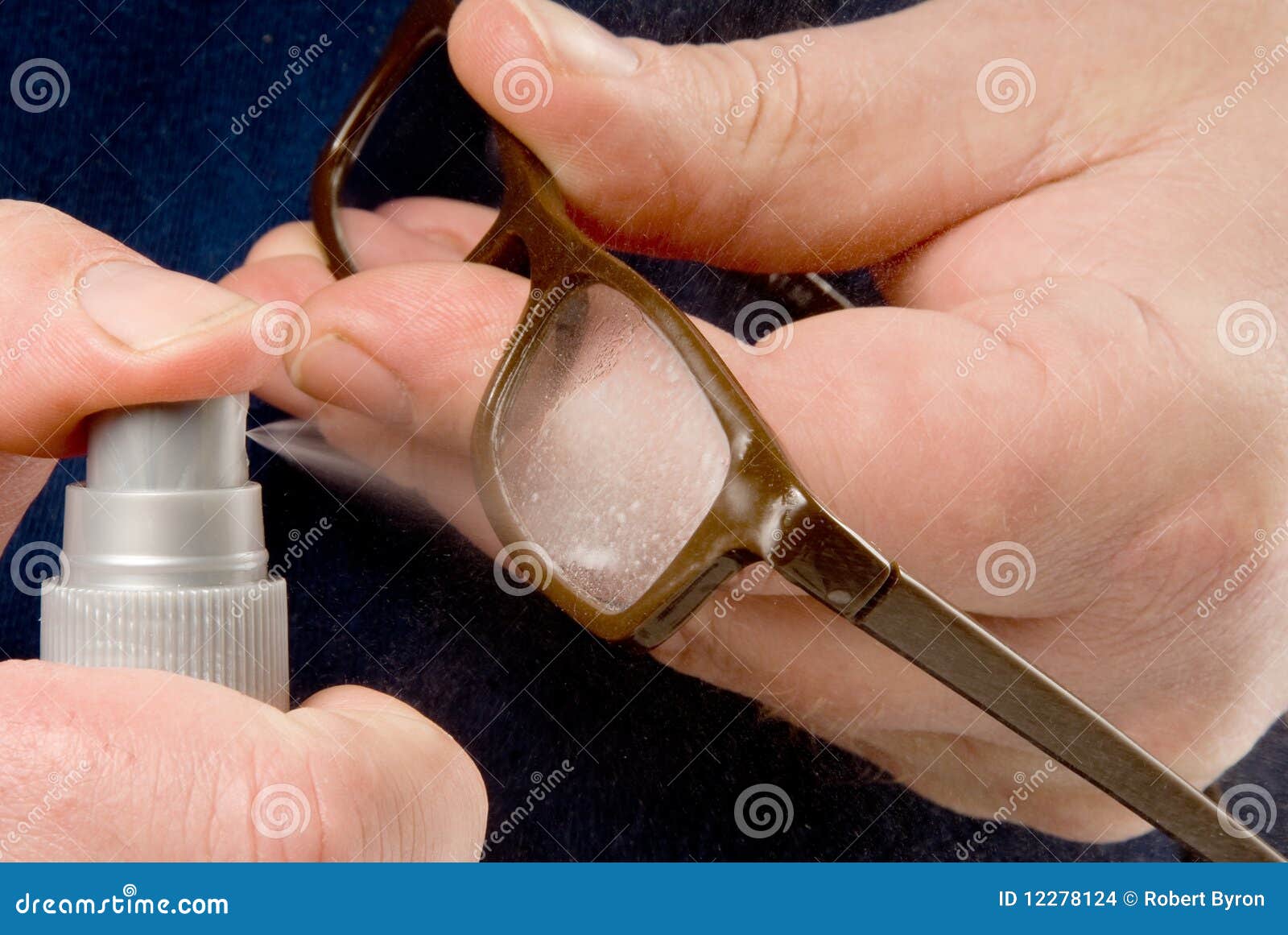 Eyeglass Cleaner stock photo. Image of hand, modern, eyesight 12278124