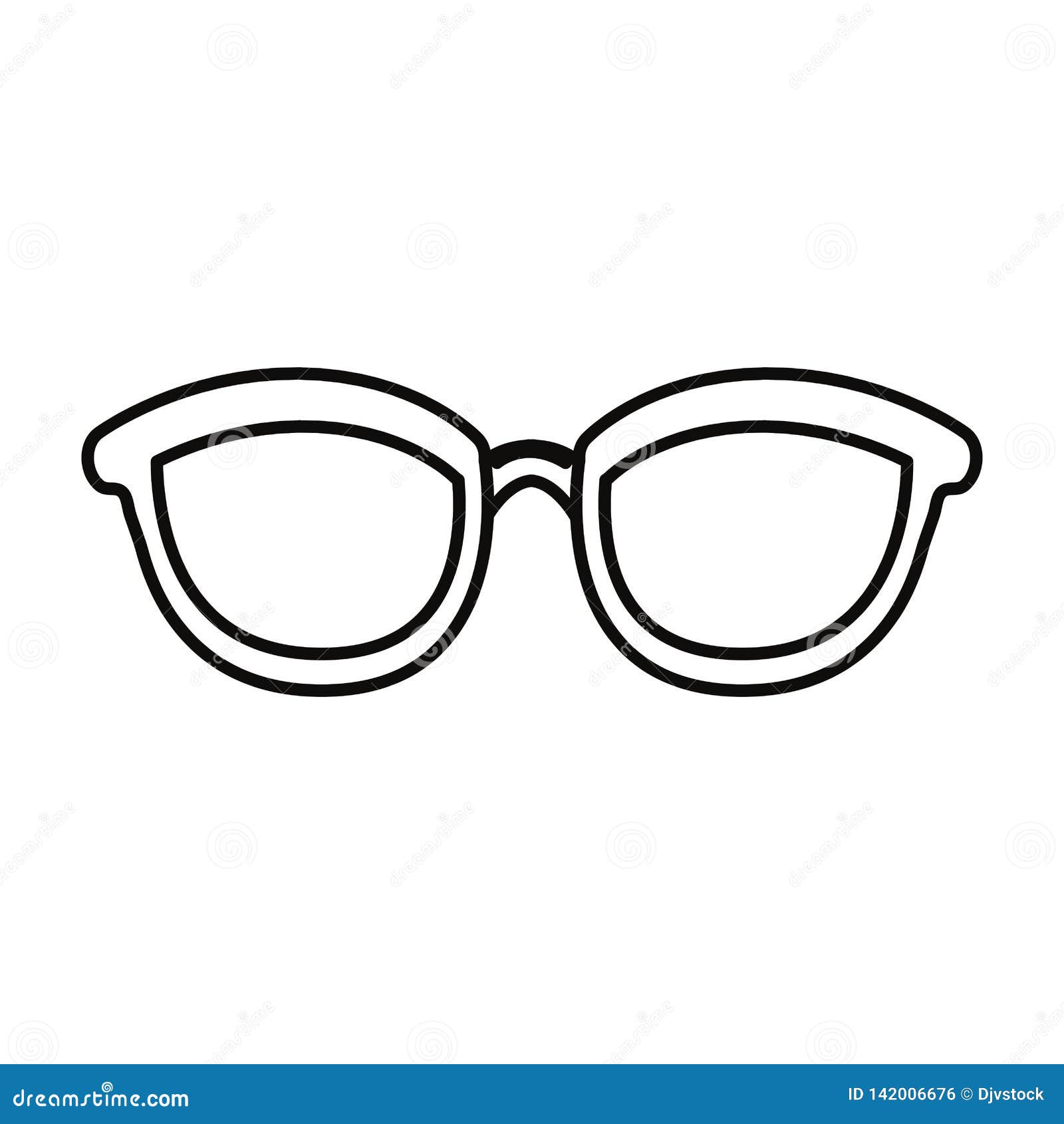 Eyeglasses accessory icon stock vector. Illustration of optical 142006676